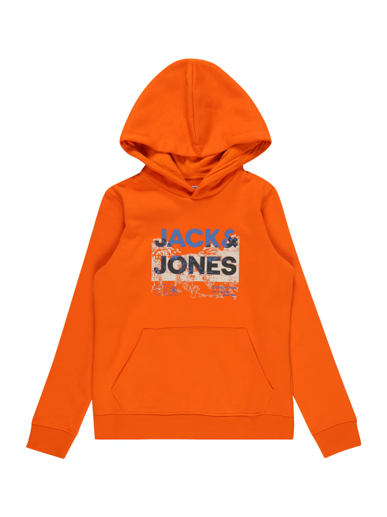 Jack & Jones Junior Μπλούζα φούτερ 'TREK' μπεζ / ναυτικό μπλε / μπλε ρουά / πορτοκαλί - Pepit.gr