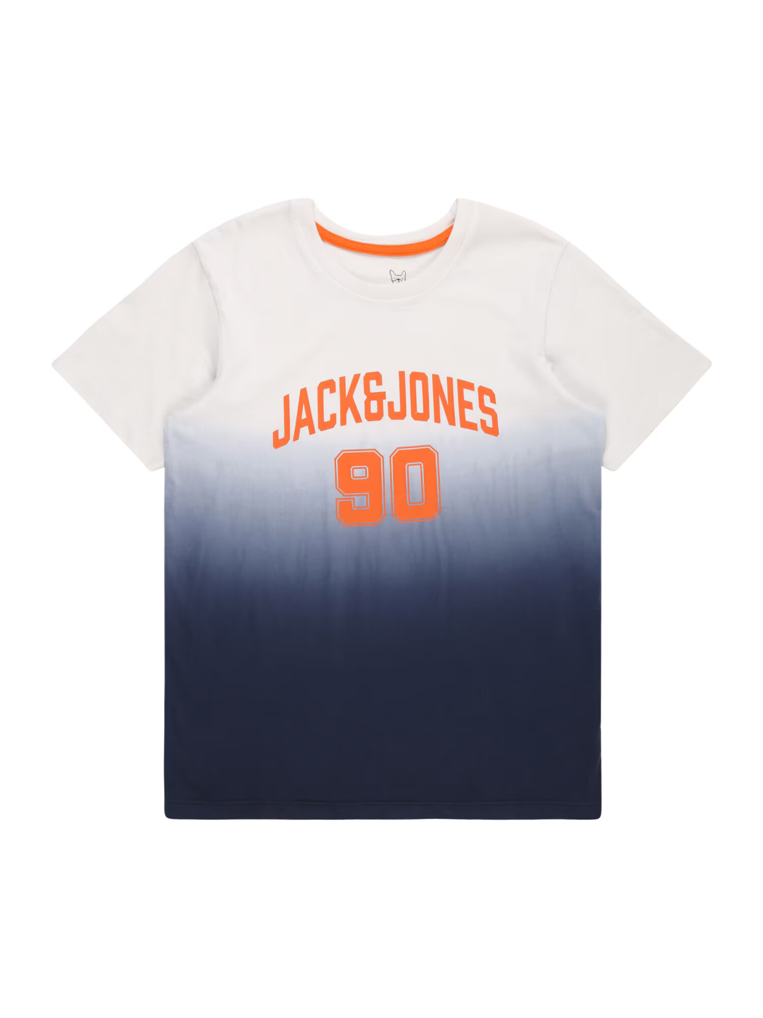 Jack & Jones Junior Μπλουζάκι 'AIRDIP' ναυτικό μπλε / πορτοκαλί / λευκό - Pepit.gr