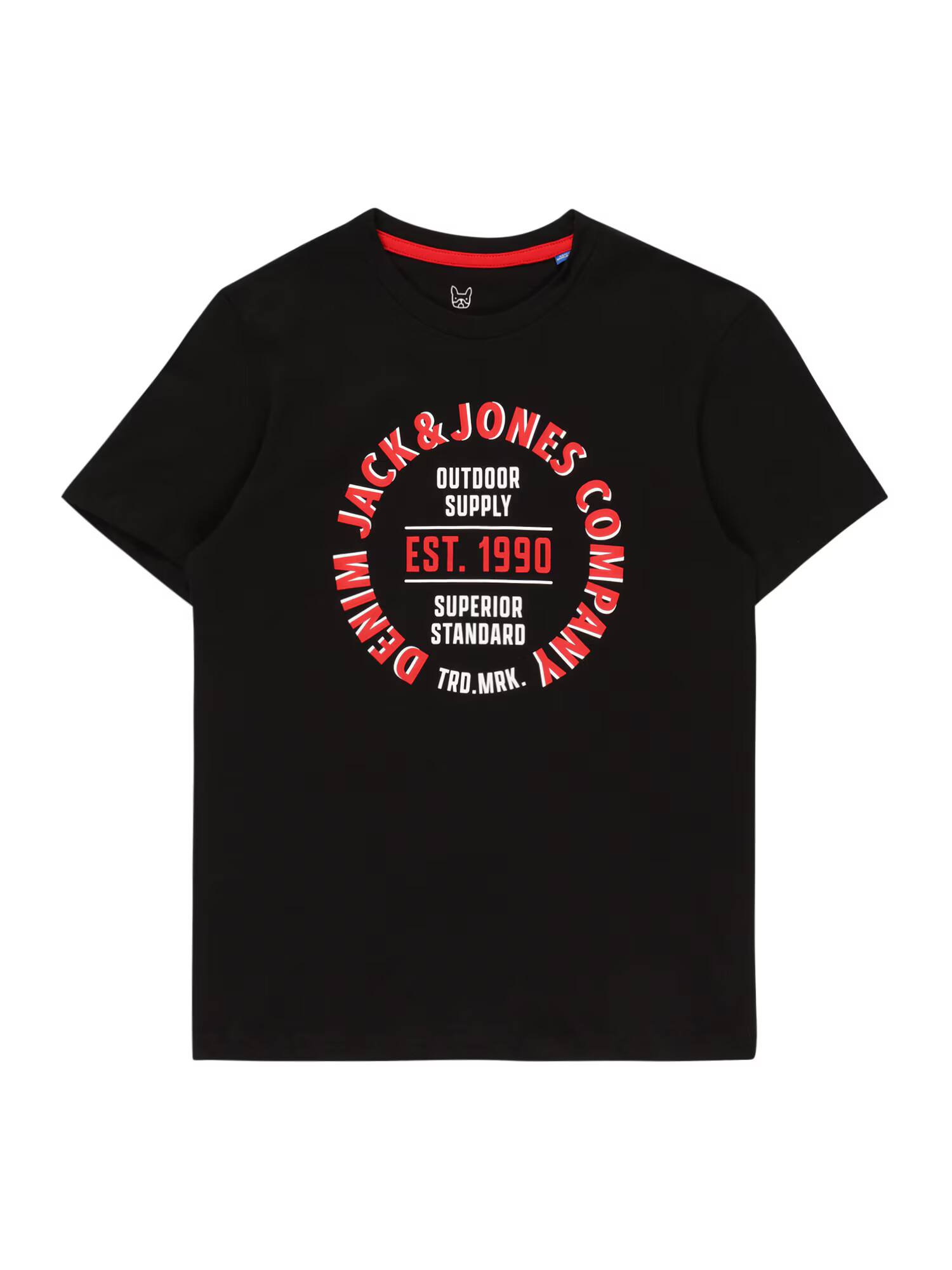 Jack & Jones Junior Μπλουζάκι 'ANDY' κόκκινο / μαύρο / λευκό - Pepit.gr