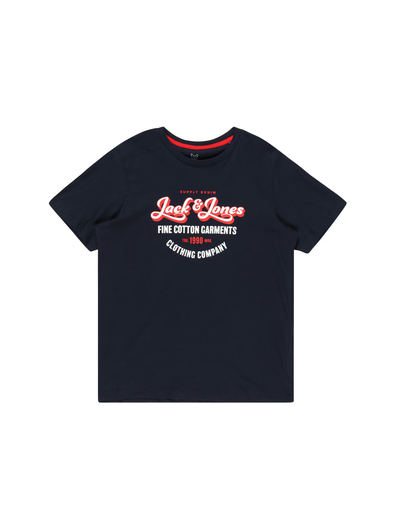 Jack & Jones Junior Μπλουζάκι 'ANDY' ναυτικό μπλε / κόκκινο / λευκό - Pepit.gr