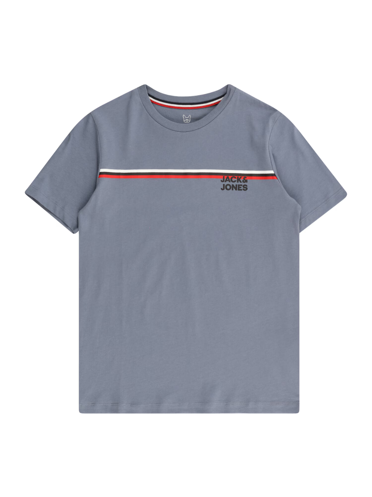 Jack & Jones Junior Μπλουζάκι 'ATLAS' μπλε περιστεριού / κόκκινο / μαύρο / λευκό - Pepit.gr