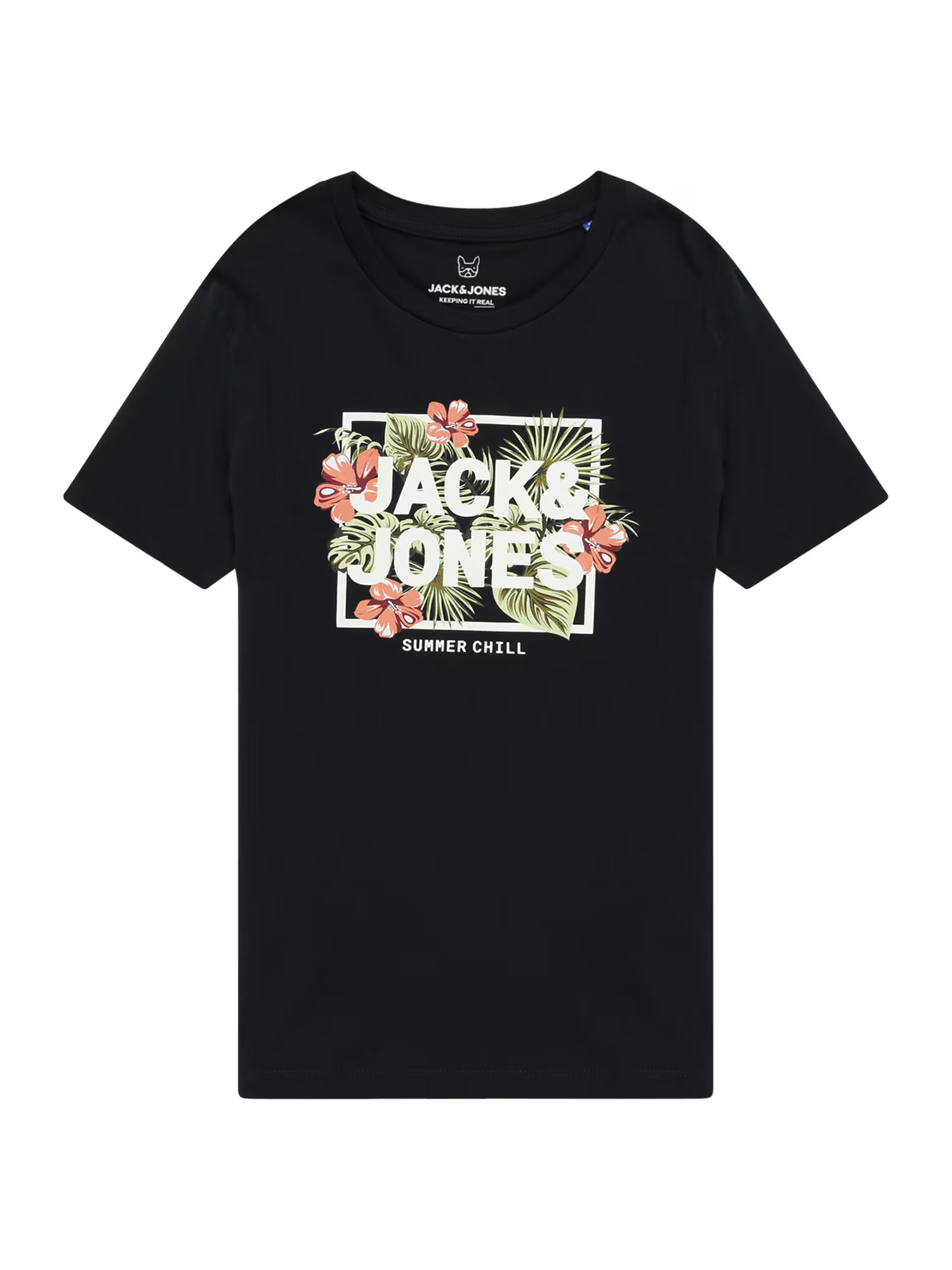 Jack & Jones Junior Μπλουζάκι 'BECS' ναυτικό μπλε / πράσινο / ροζ / λευκό - Pepit.gr