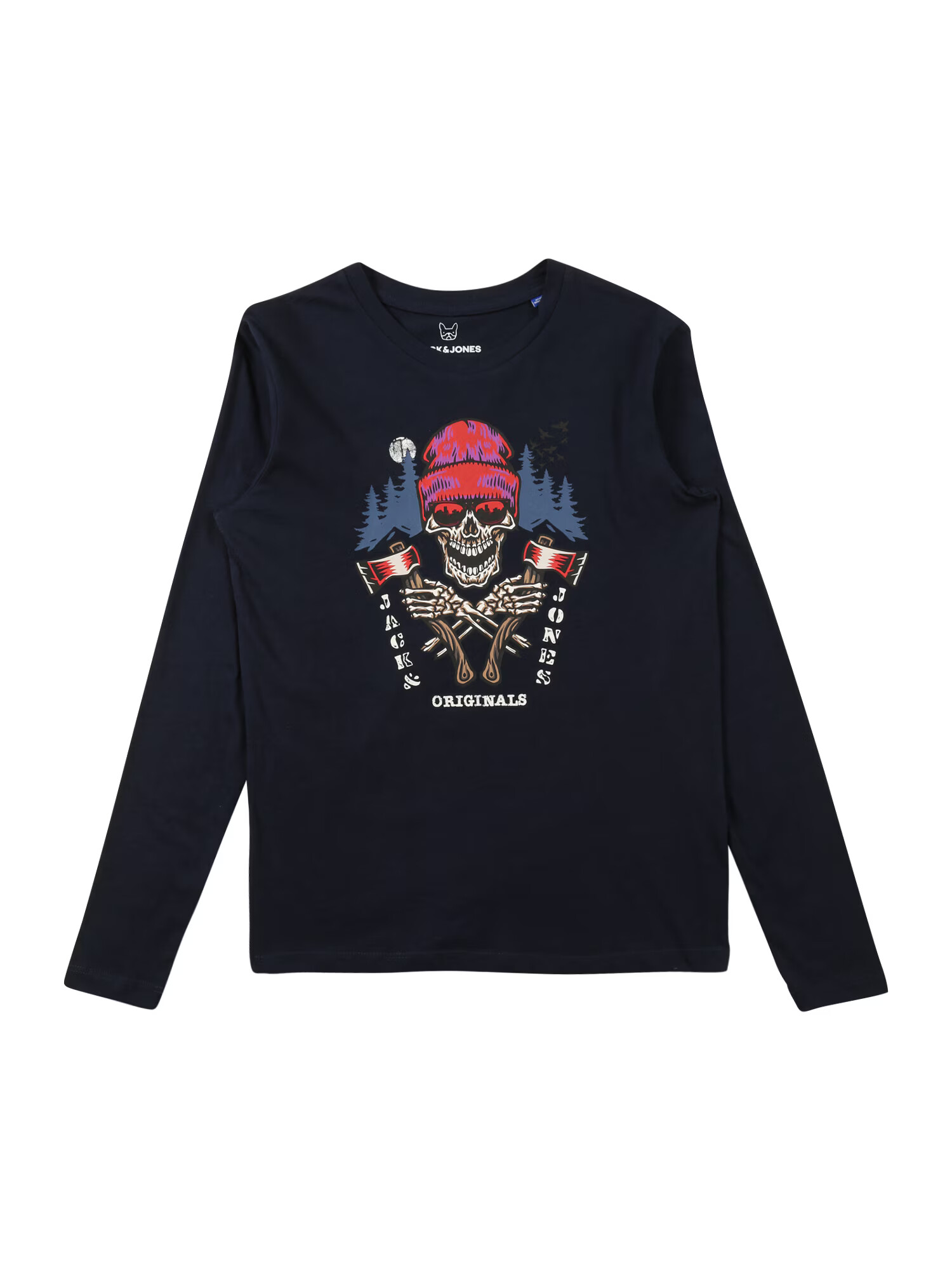 Jack & Jones Junior Μπλουζάκι 'CAPTAIN' μπλε / ναυτικό μπλε / γκρι μελανζέ / αιματί - Pepit.gr