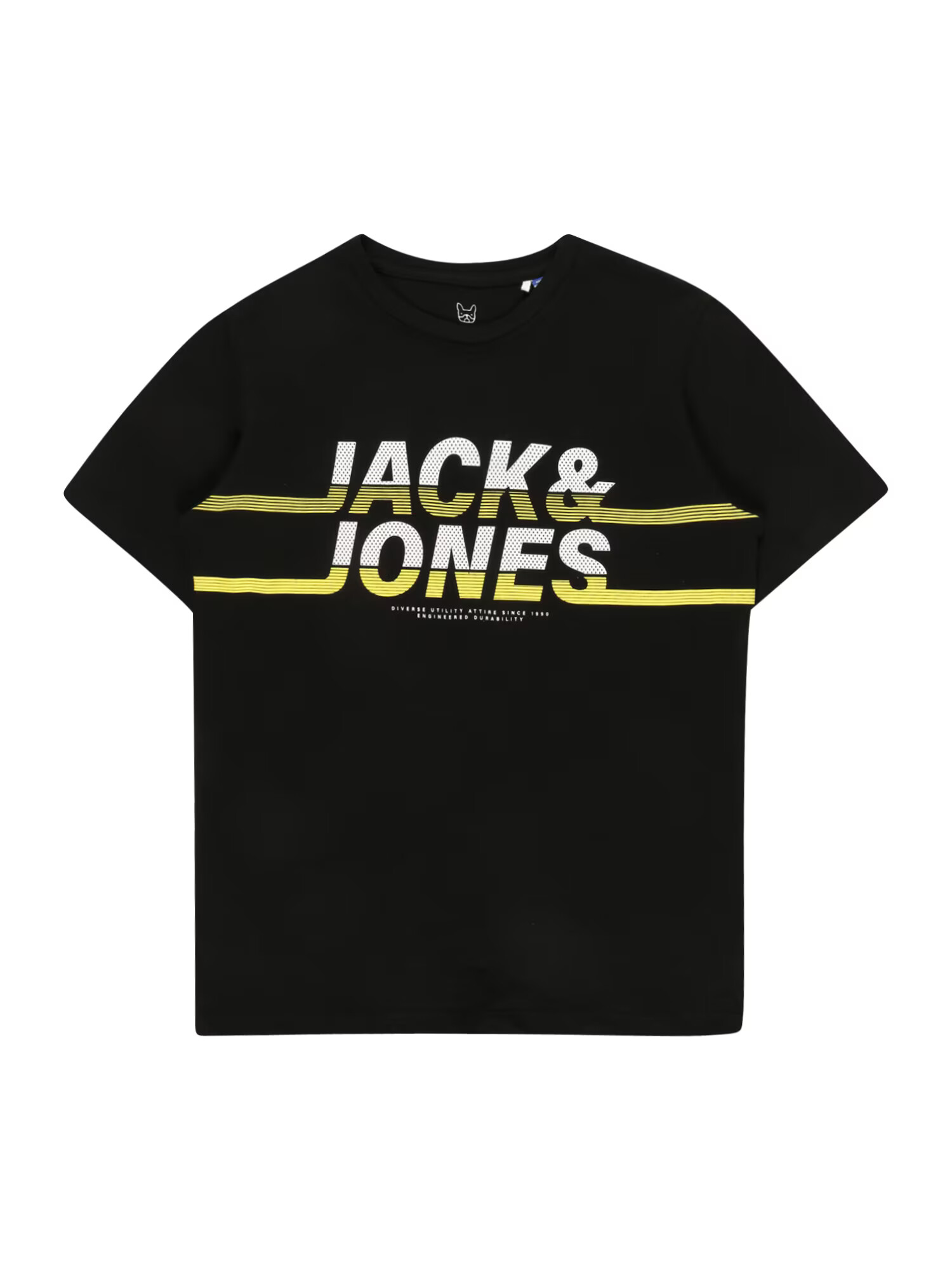 Jack & Jones Junior Μπλουζάκι 'CHARLES' κίτρινο / μαύρο / λευκό - Pepit.gr