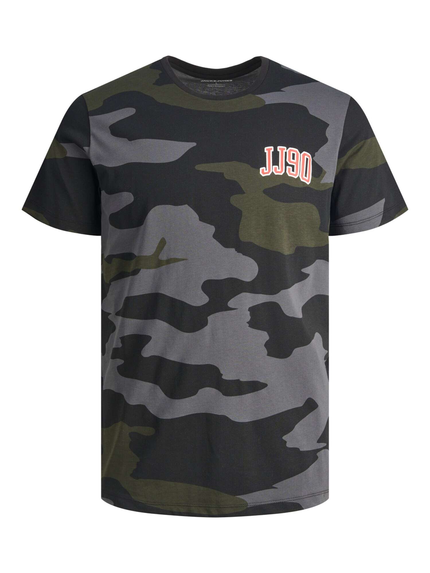 Jack & Jones Junior Μπλουζάκι 'CONAN CAMO' γκρι / λαδί / κόκκινο / μαύρο / λευκό - Pepit.gr