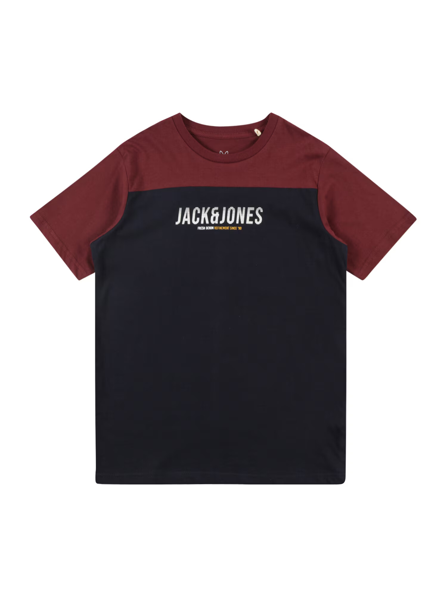 Jack & Jones Junior Μπλουζάκι 'Dan' μπλε / κίτρινο / μπορντό / λευκό - Pepit.gr