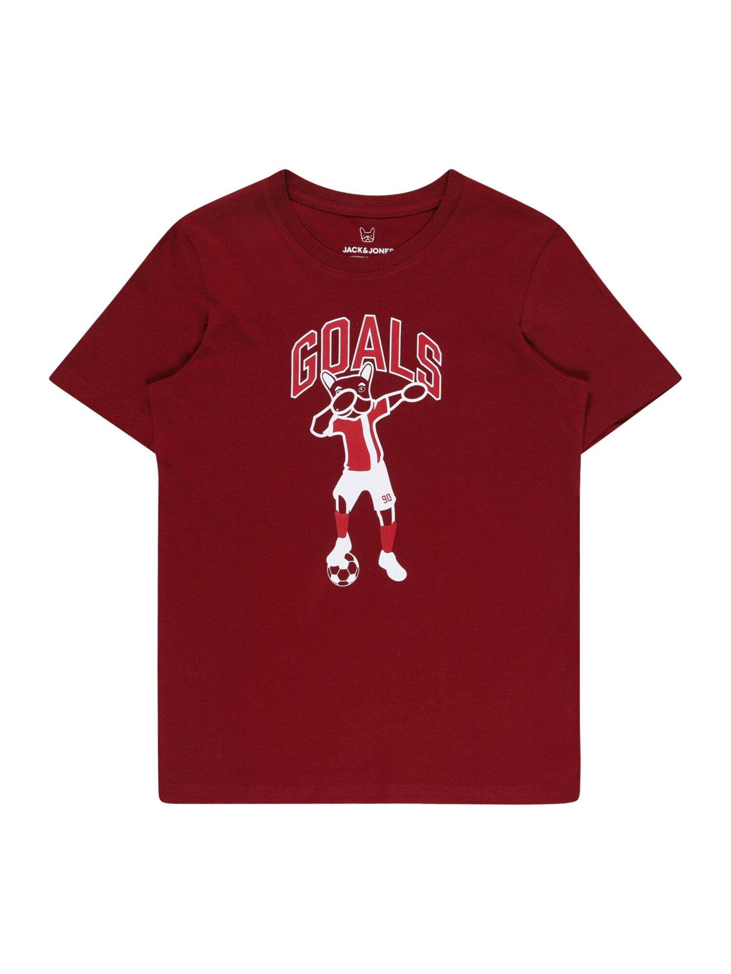 Jack & Jones Junior Μπλουζάκι 'DREAM FOOTBALL' κόκκινο / λευκό - Pepit.gr