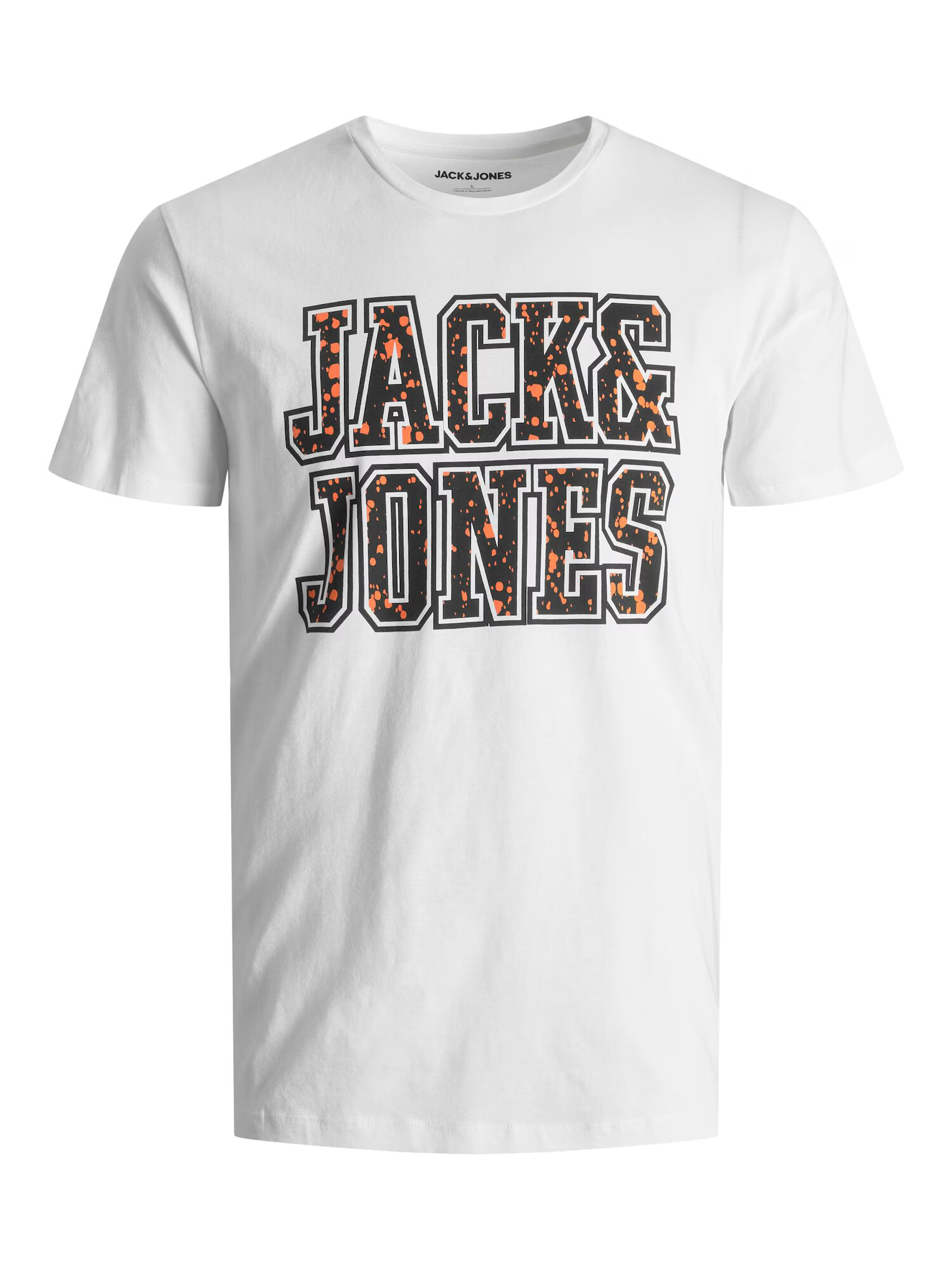 Jack & Jones Junior Μπλουζάκι 'Eon Dot' πορτοκαλί / μαύρο / λευκό - Pepit.gr