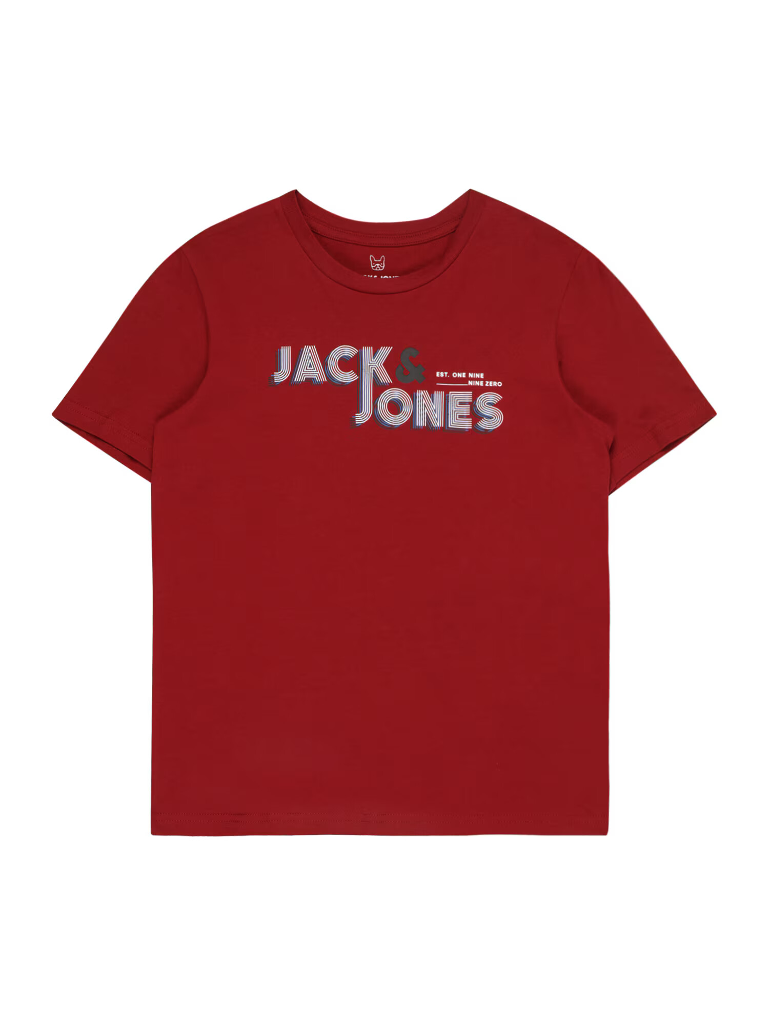 Jack & Jones Junior Μπλουζάκι 'FRIDAY' μπλε / σκούρο γκρι / μπορντό / λευκό - Pepit.gr