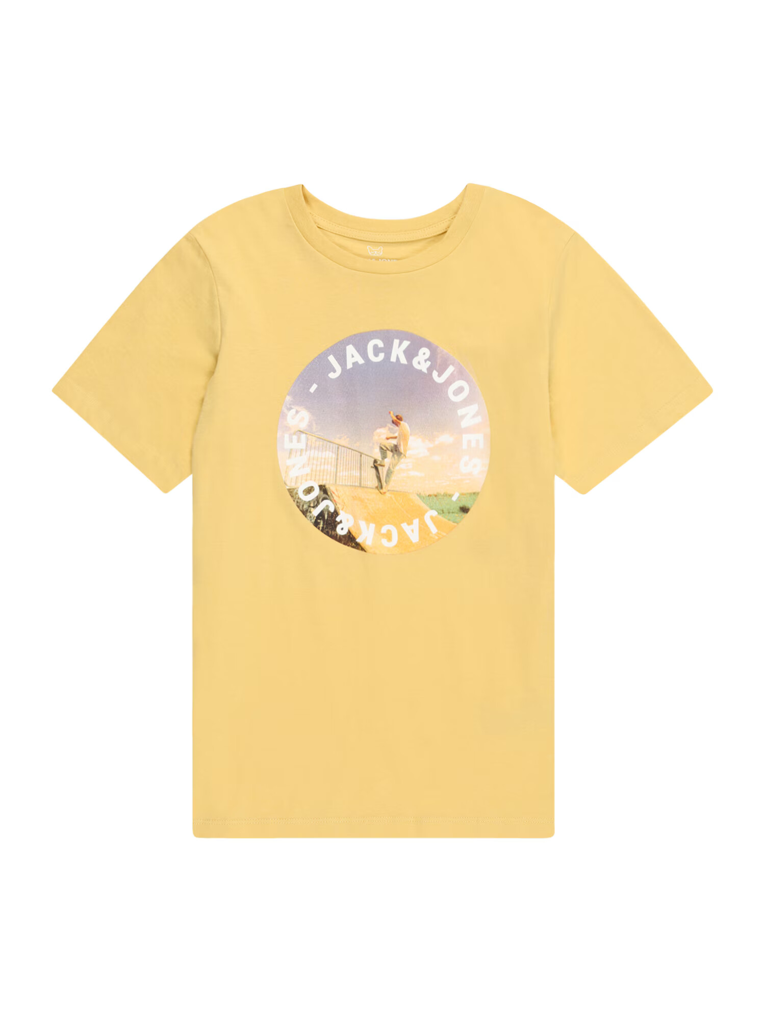 Jack & Jones Junior Μπλουζάκι 'Gem' κίτρινο / πράσινο / λευκό - Pepit.gr