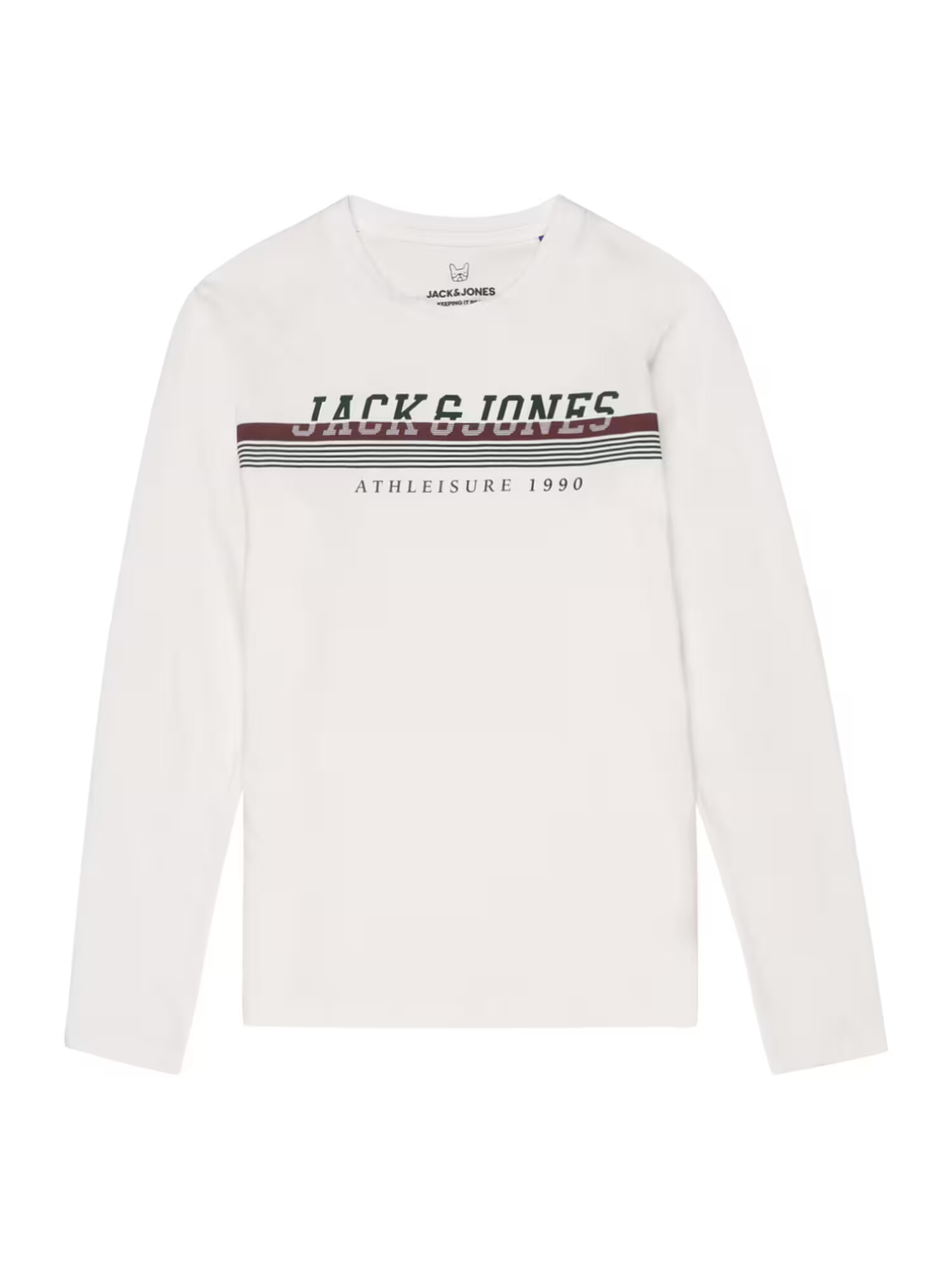 Jack & Jones Junior Μπλουζάκι γκρι / έλατο / μπορντό / λευκό - Pepit.gr