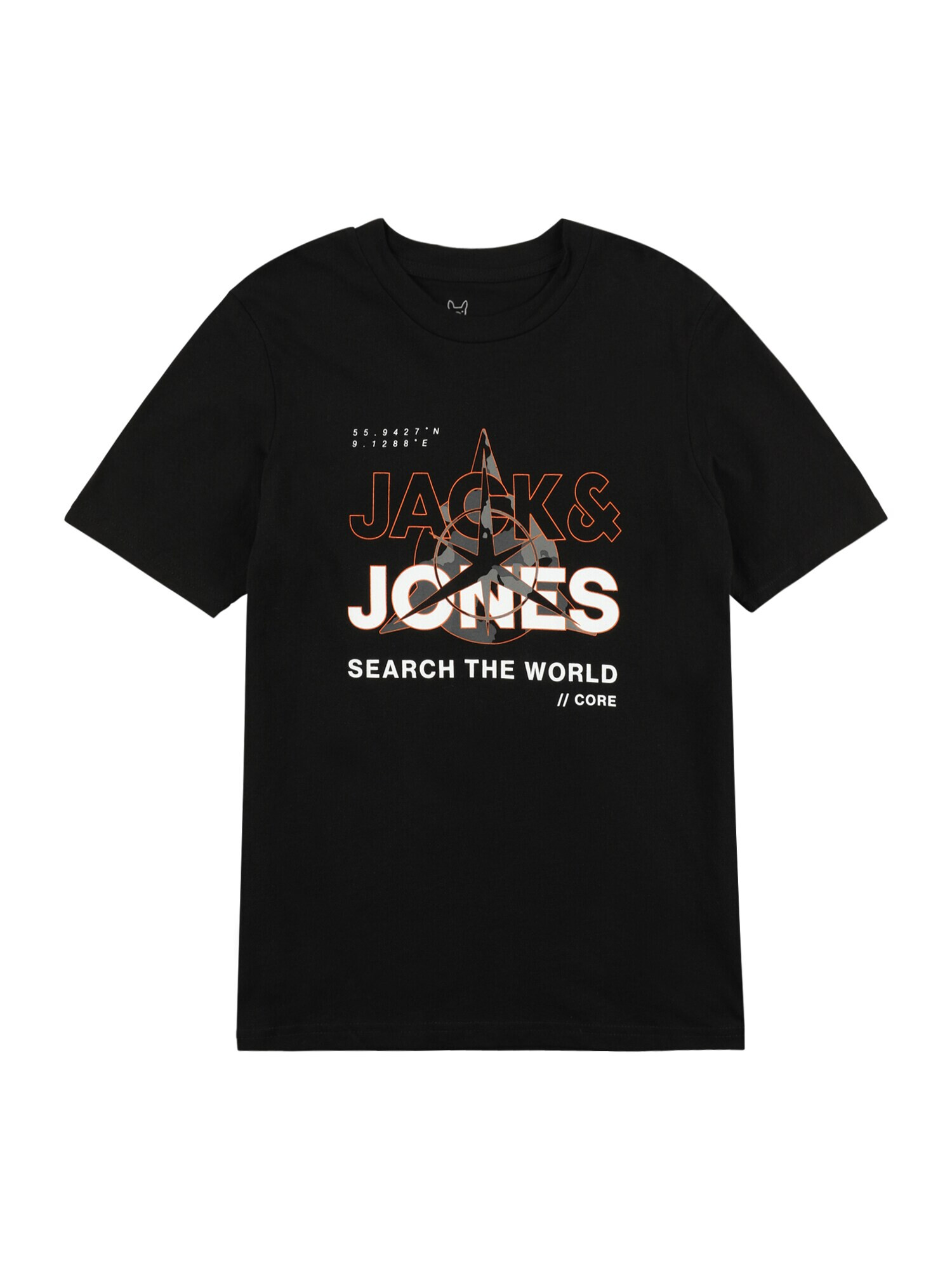 Jack & Jones Junior Μπλουζάκι γκρι / πορτοκαλί / μαύρο / λευκό - Pepit.gr