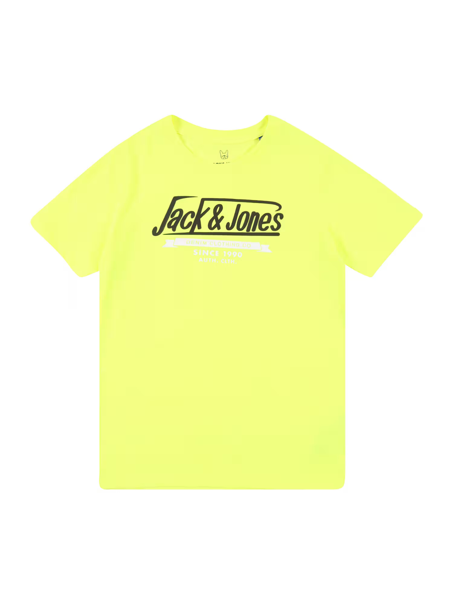 Jack & Jones Junior Μπλουζάκι κίτρινο νέον / μαύρο / λευκό - Pepit.gr