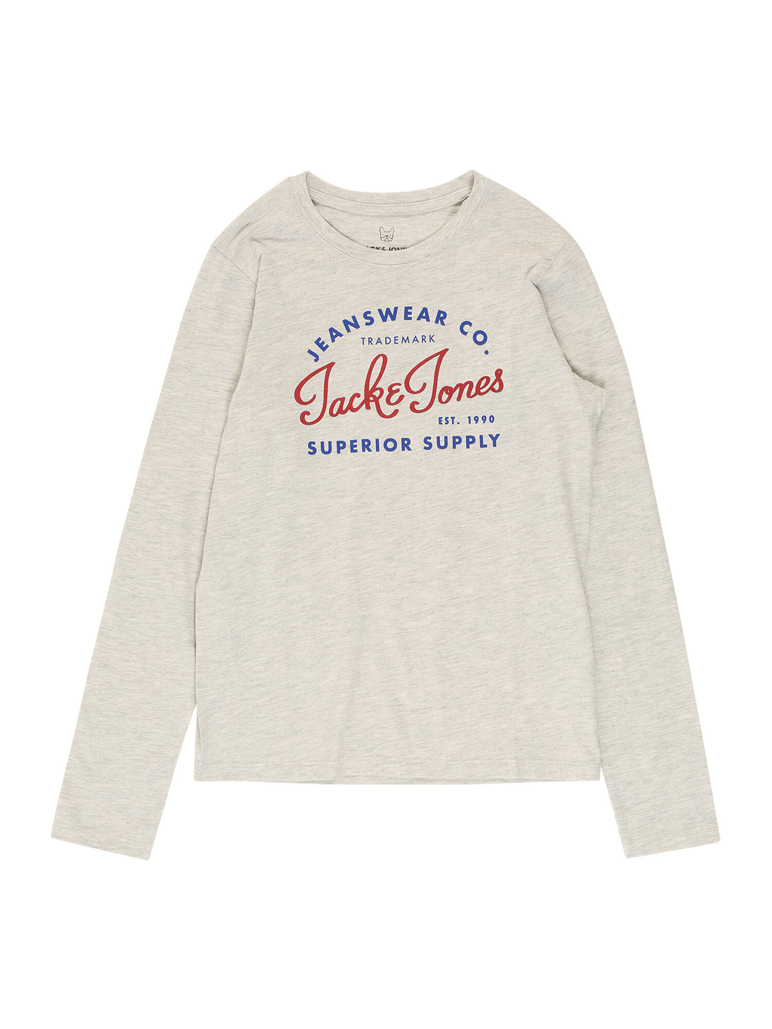 Jack & Jones Junior Μπλουζάκι λευκό μελανζέ - Pepit.gr