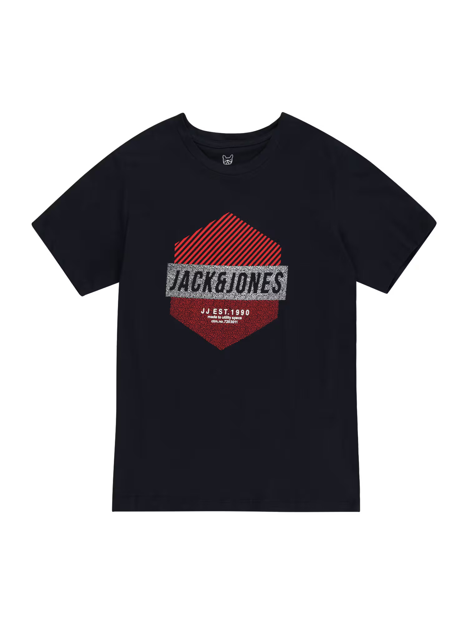 Jack & Jones Junior Μπλουζάκι 'Meraj' ναυτικό μπλε / κόκκινο / λευκό - Pepit.gr