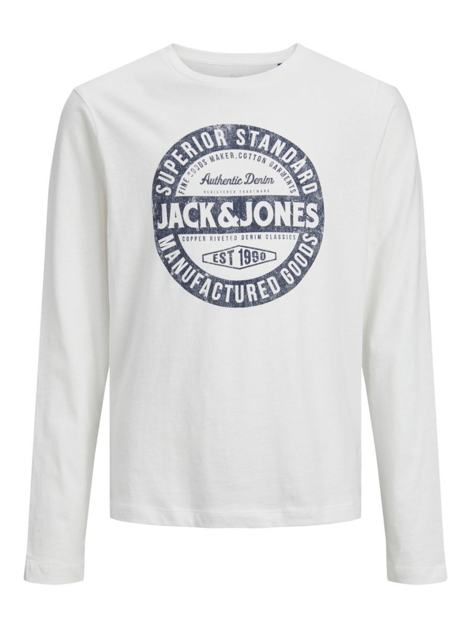 Jack & Jones Junior Μπλουζάκι μπλε / λευκό - Pepit.gr