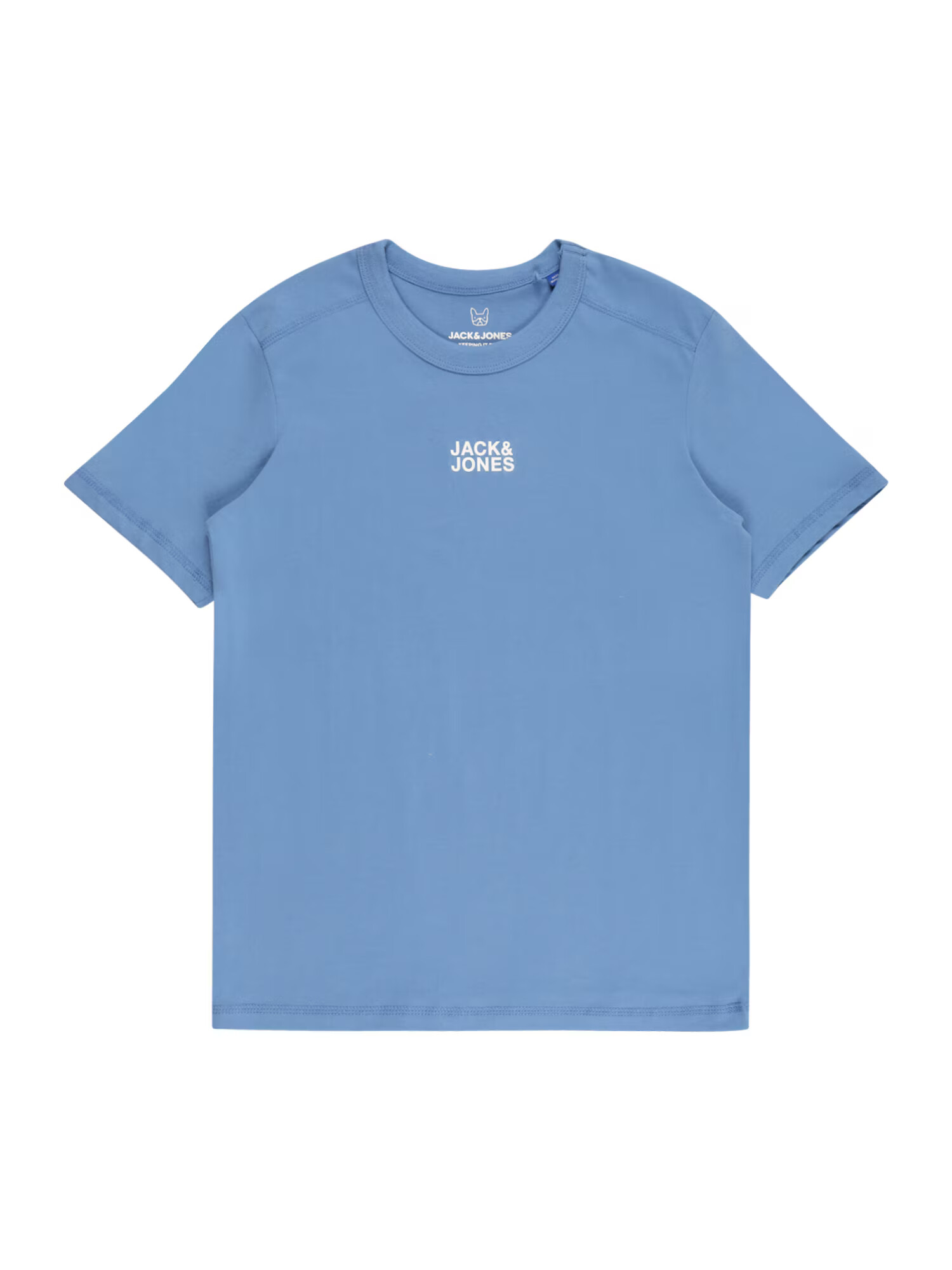 Jack & Jones Junior Μπλουζάκι μπλε ρουά / λευκό - Pepit.gr