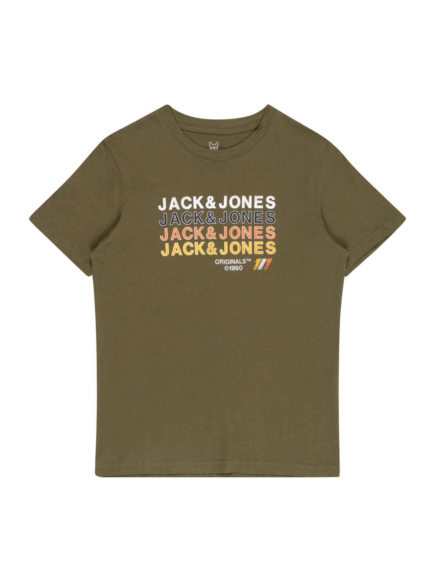 Jack & Jones Junior Μπλουζάκι 'NATE' κίτρινο / λαδί / πορτοκαλί / λευκό - Pepit.gr