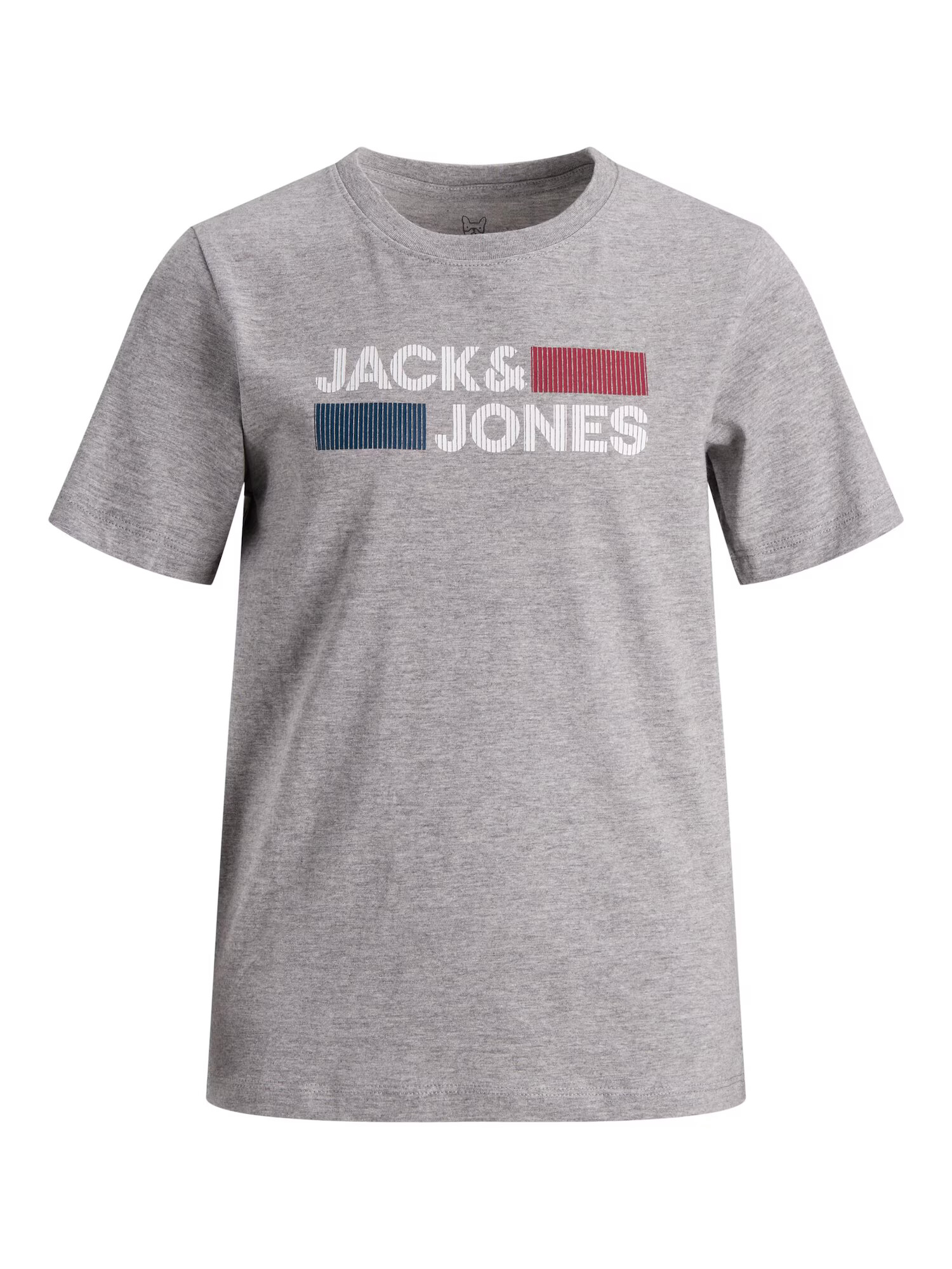 Jack & Jones Junior Μπλουζάκι ναυτικό μπλε / γκρι μελανζέ / κόκκινο / λευκό - Pepit.gr