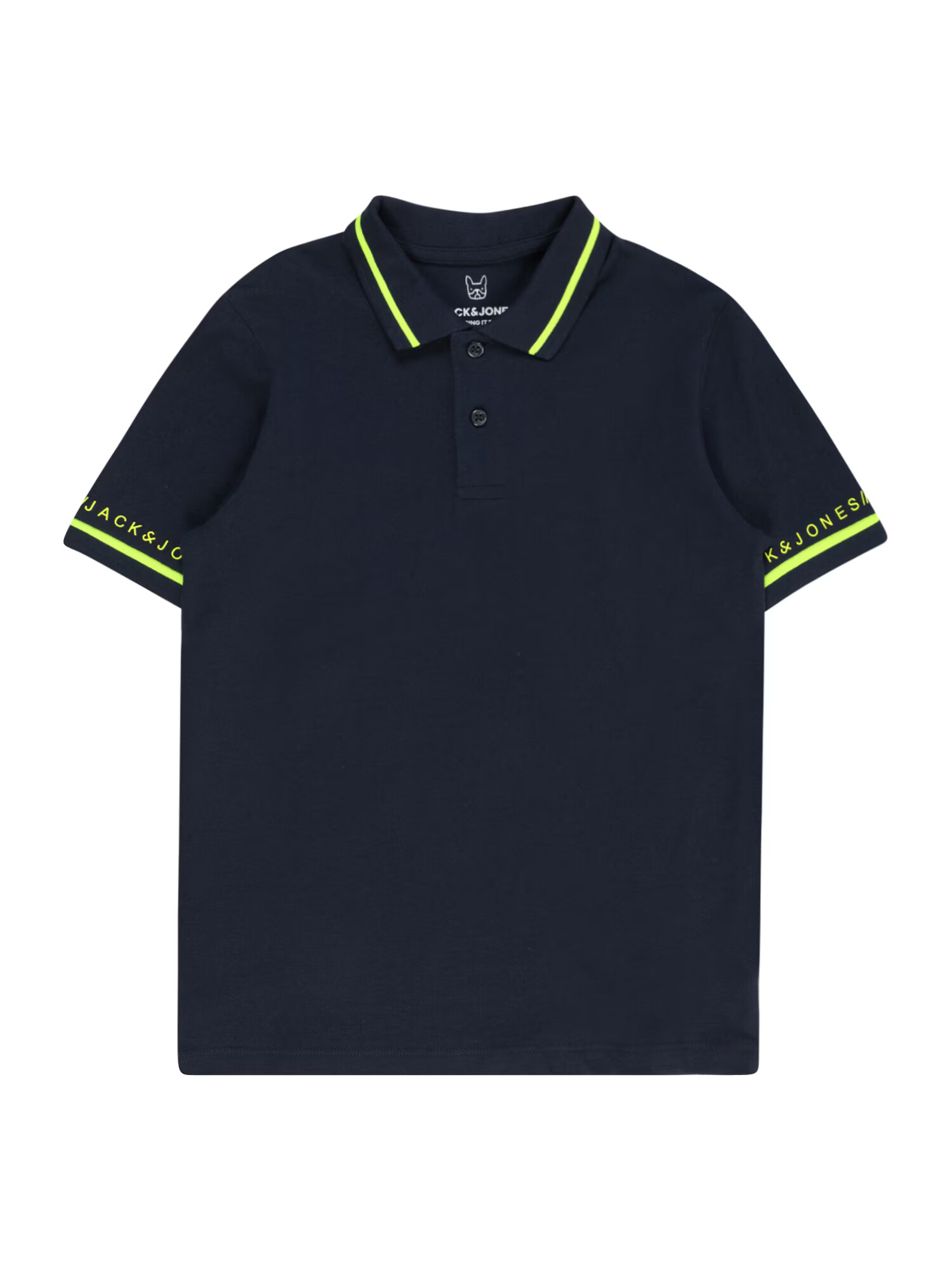 Jack & Jones Junior Μπλουζάκι ναυτικό μπλε / λάιμ - Pepit.gr