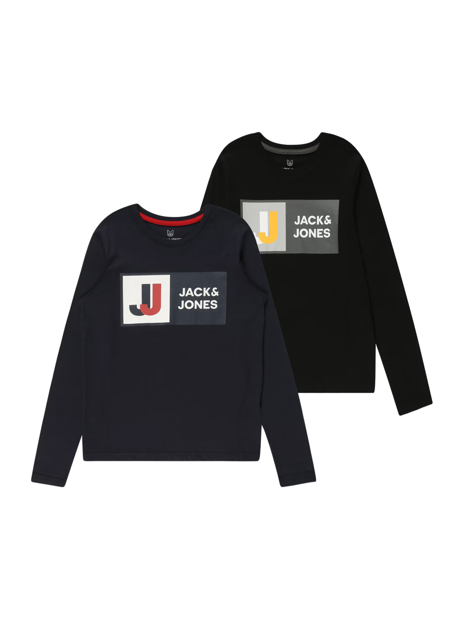 Jack & Jones Junior Μπλουζάκι ναυτικό μπλε / λάιμ / μαύρο / λευκό - Pepit.gr