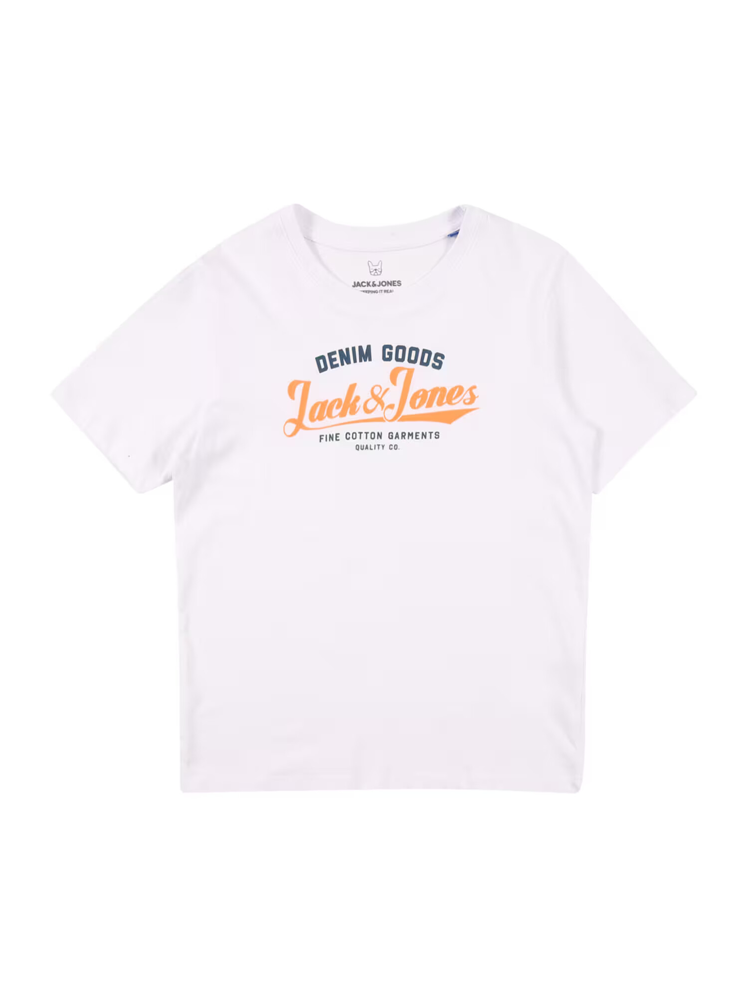 Jack & Jones Junior Μπλουζάκι 'Neon' ναυτικό μπλε / πορτοκαλί / λευκό - Pepit.gr