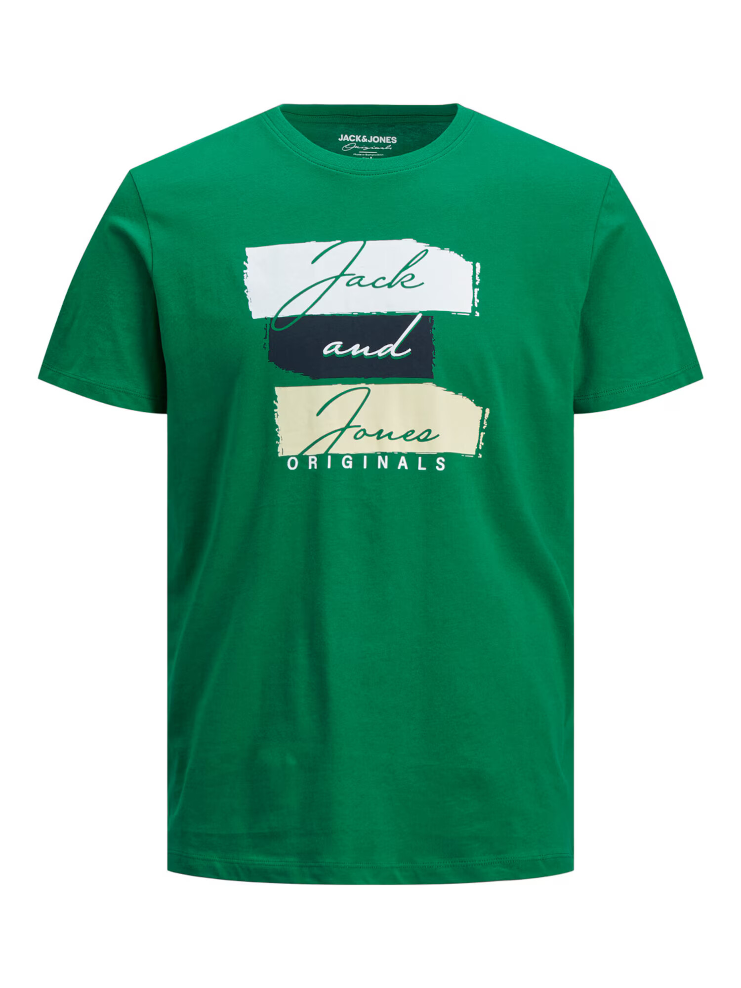 Jack & Jones Junior Μπλουζάκι σκούρο μπλε / πράσινο / λευκό - Pepit.gr