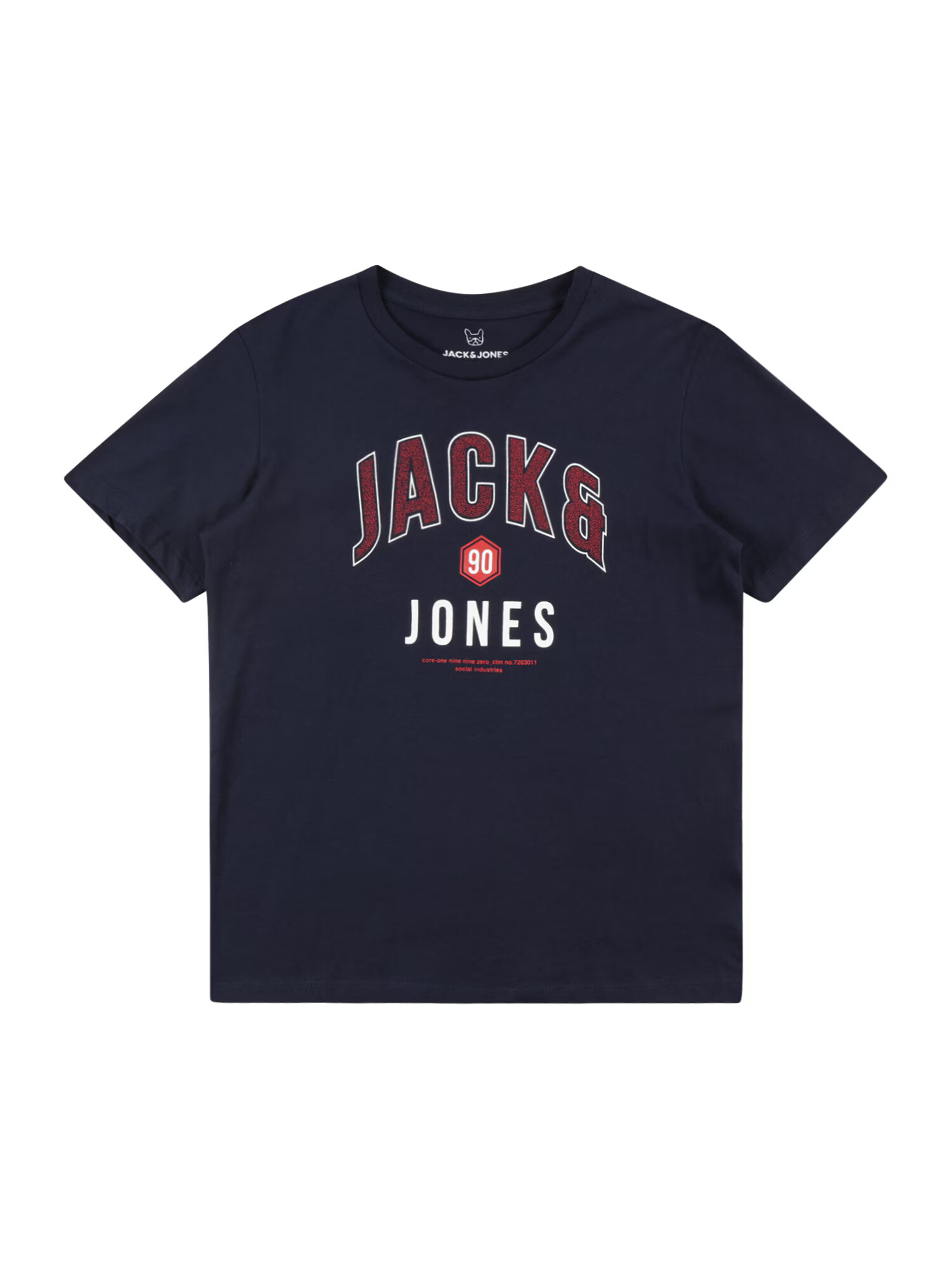 Jack & Jones Junior Μπλουζάκι 'Thomas' ναυτικό μπλε / κοραλί / αιματί / λευκό - Pepit.gr