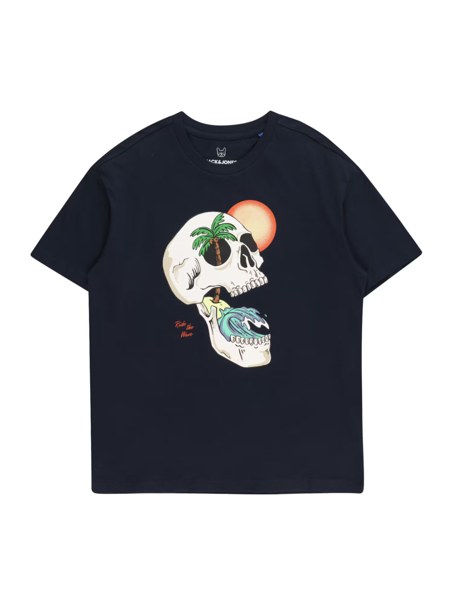 Jack & Jones Junior Μπλουζάκι 'TIDAL' ναυτικό μπλε / άκουα / πράσινο γρασιδιού / τσόφλι - Pepit.gr