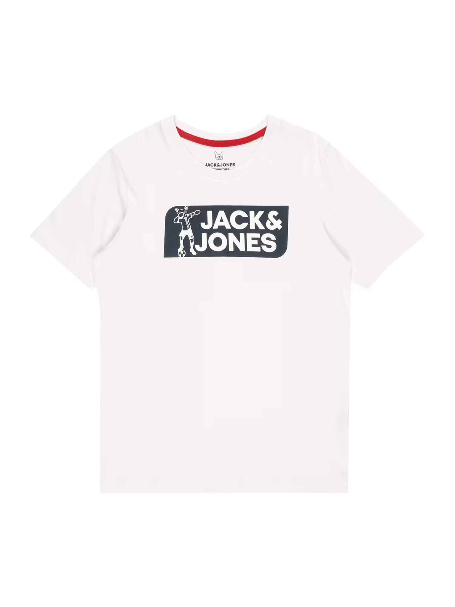 Jack & Jones Junior Μπλουζάκι 'TREAM FOOTBALL' ναυτικό μπλε / λευκό - Pepit.gr