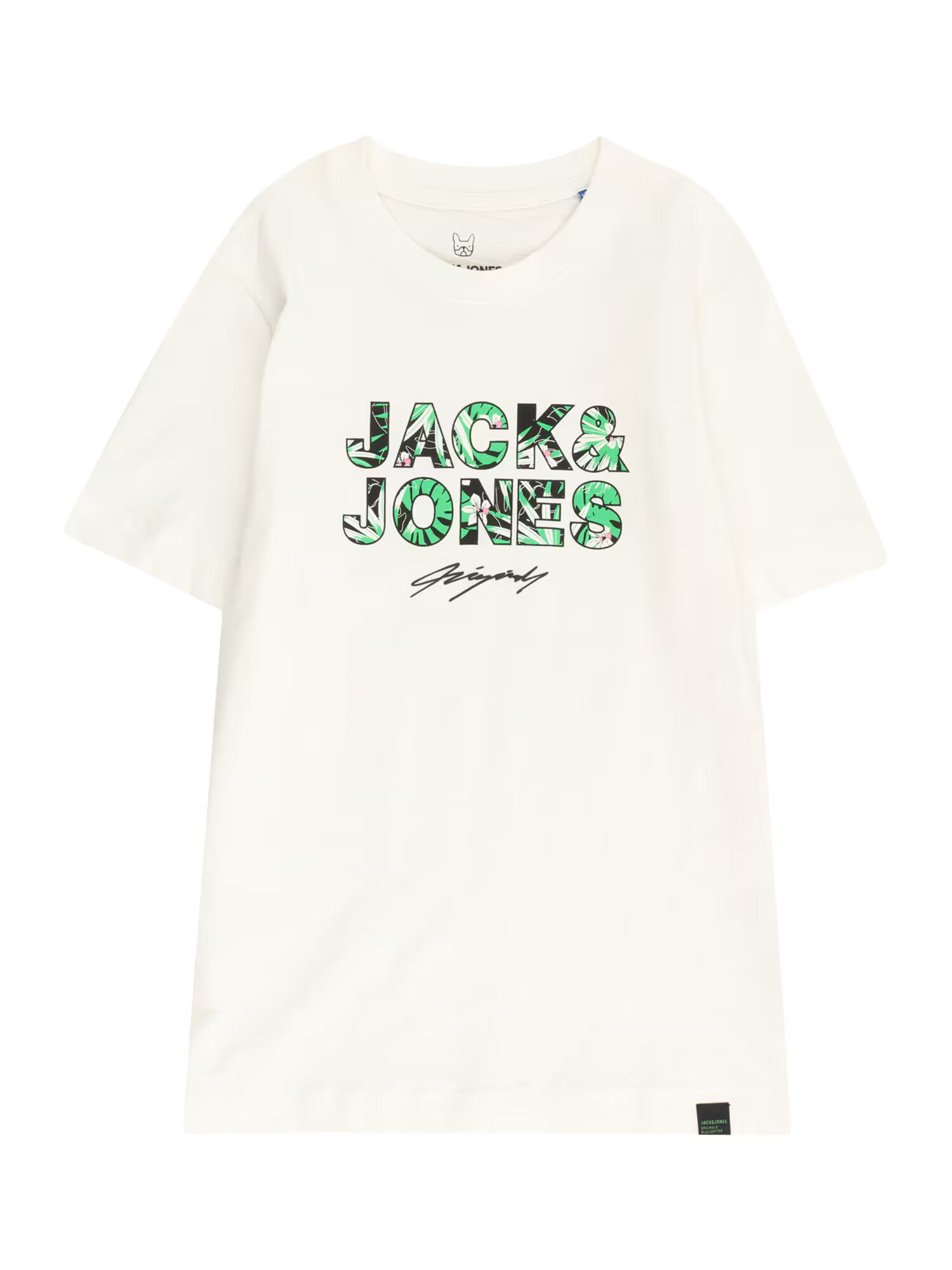 Jack & Jones Junior Μπλουζάκι 'TULUM' πράσινο / ροζ / μαύρο / λευκό - Pepit.gr