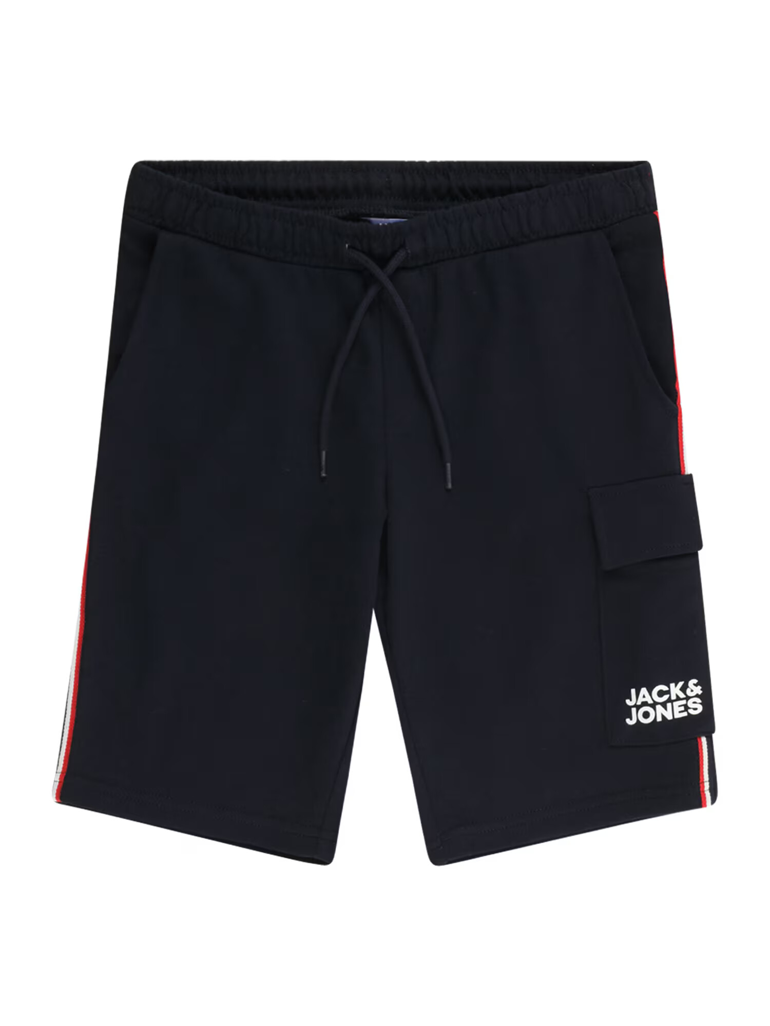 Jack & Jones Junior Παντελόνι 'ATLAS' ναυτικό μπλε / κόκκινο φωτιάς / λευκό - Pepit.gr