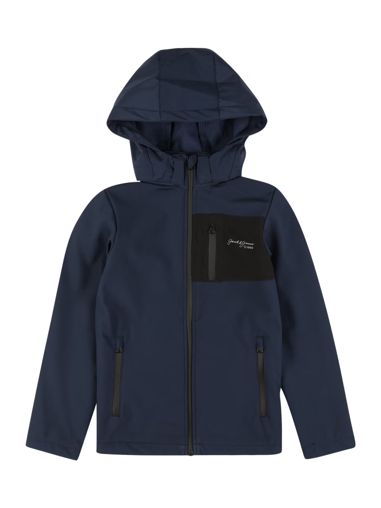 Jack & Jones Junior Φθινοπωρινό και ανοιξιάτικο μπουφάν 'Tyson' ναυτικό μπλε / μαύρο - Pepit.gr