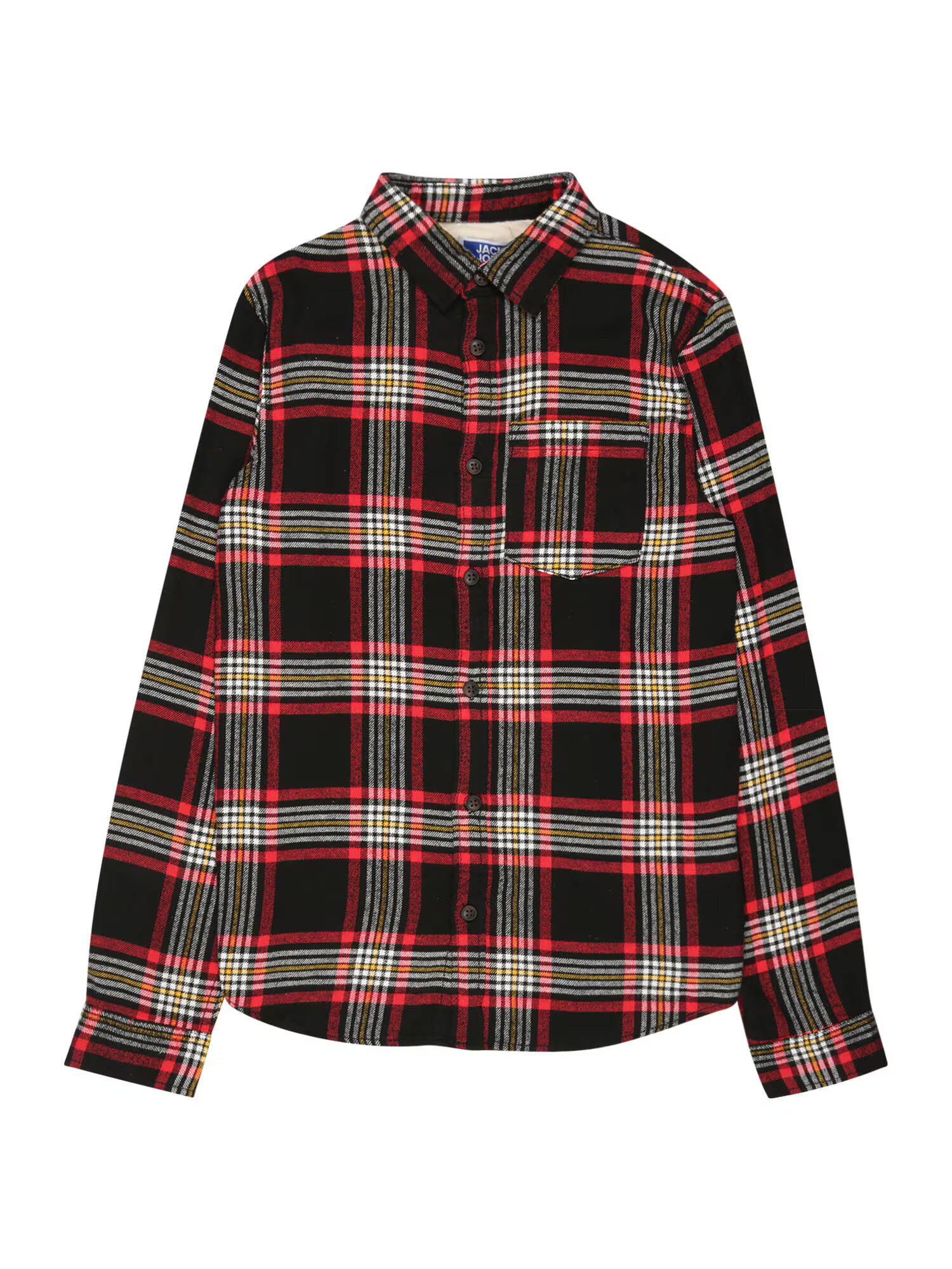 Jack & Jones Junior Πουκάμισο 'OWEN' κίτρινο / κόκκινο / μαύρο / λευκό - Pepit.gr