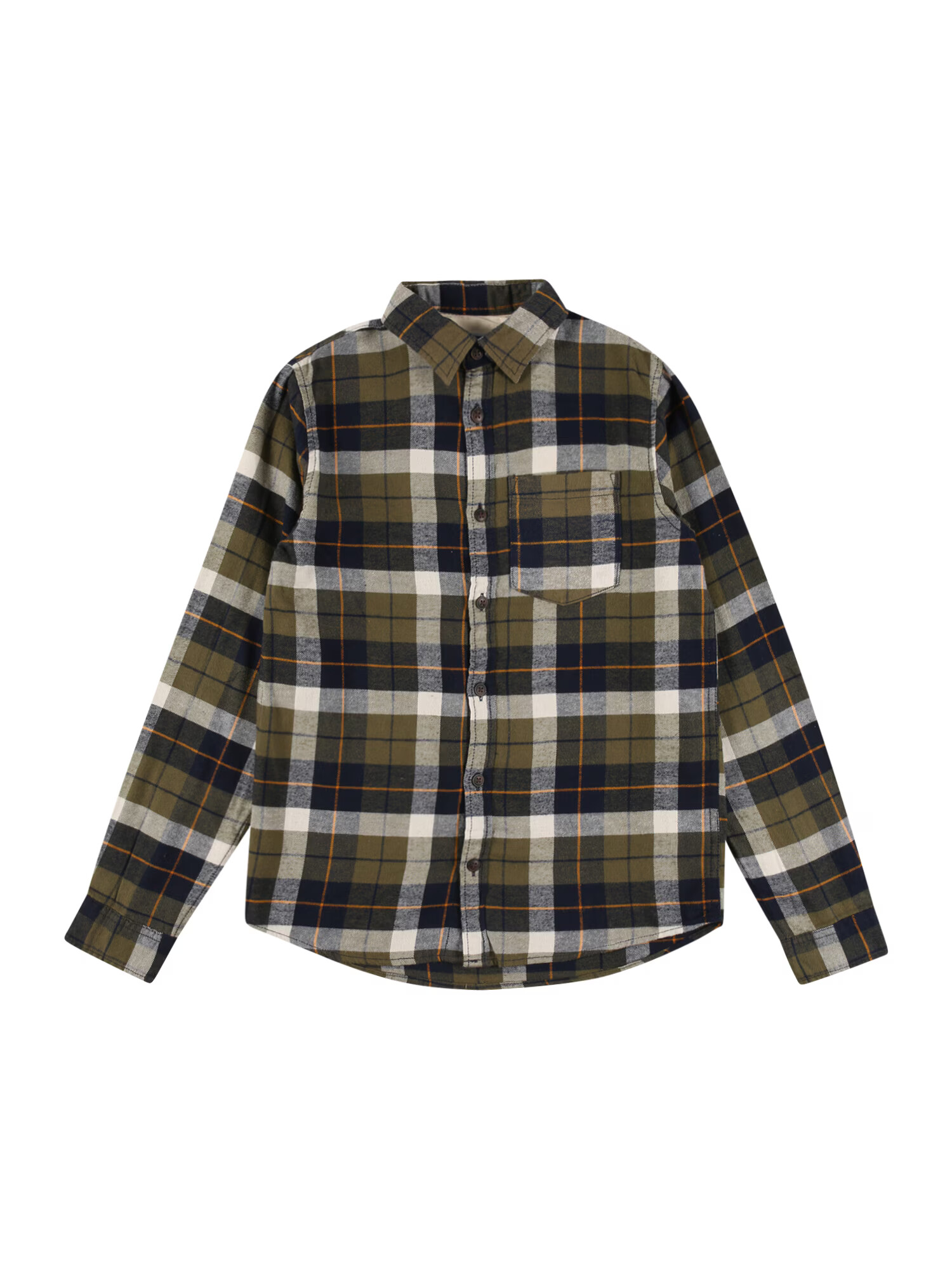 Jack & Jones Junior Πουκάμισο 'Owen' μπλε / πράσινο / πορτοκαλί / λευκό - Pepit.gr