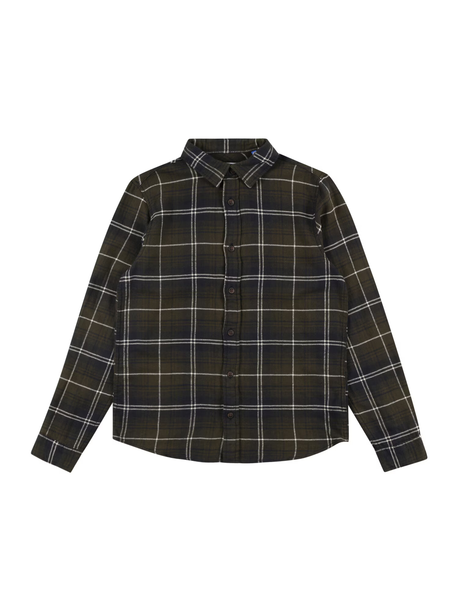 Jack & Jones Junior Πουκάμισο 'Plain Autumn' ούμπρα / μαύρο / λευκό - Pepit.gr