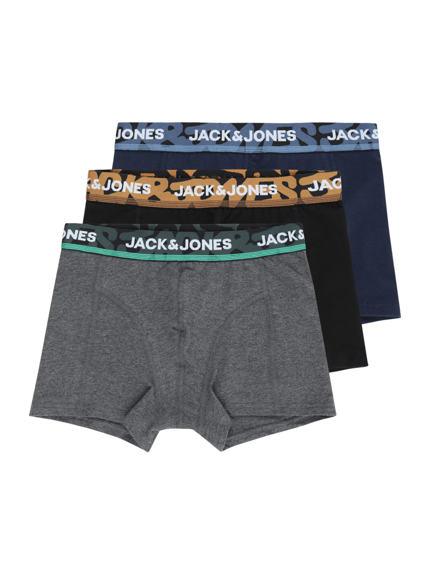 Jack & Jones Junior Σλιπ ναυτικό μπλε / γκρι μελανζέ / μαύρο / λευκό - Pepit.gr