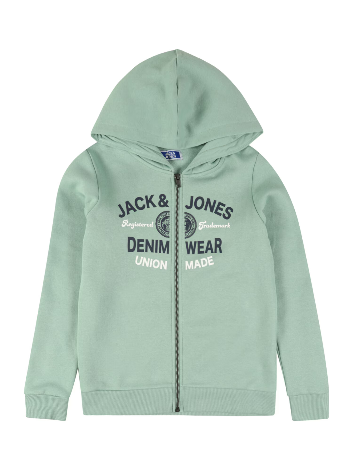 Jack & Jones Junior Ζακέτα φούτερ 'ELOGO' μπλε / πράσινο / λευκό - Pepit.gr