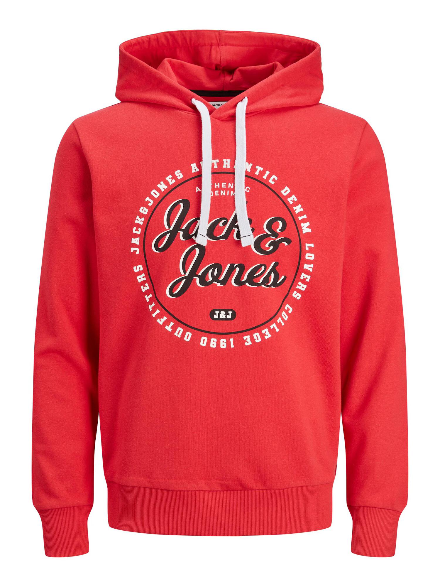 JACK & JONES Μπλούζα φούτερ 'ANDY' κόκκινο / μαύρο / λευκό - Pepit.gr