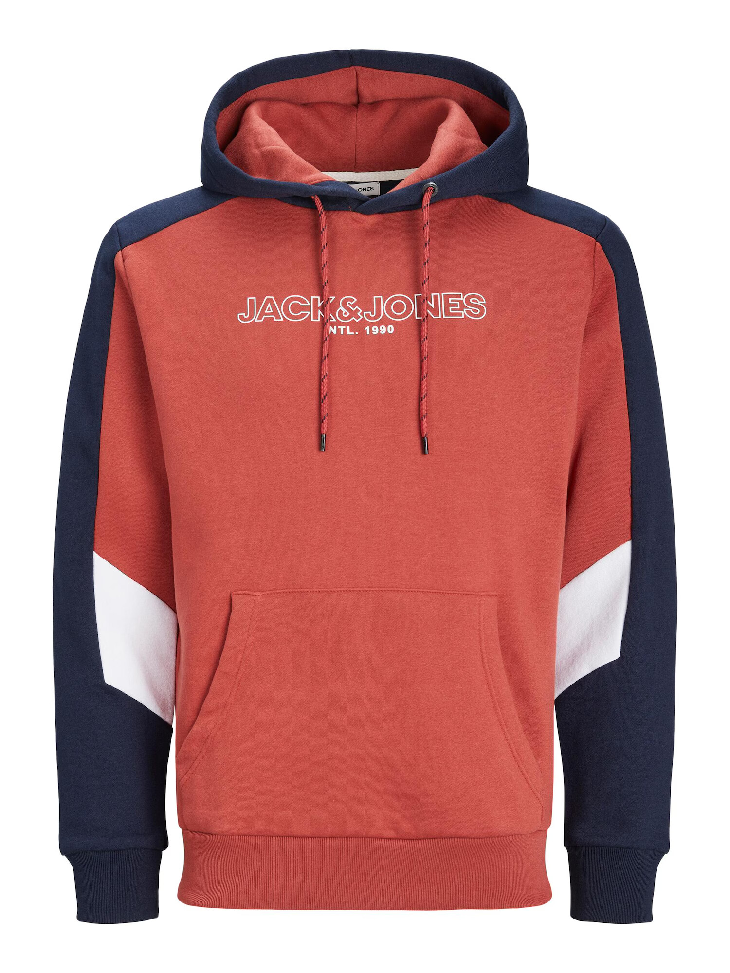 JACK & JONES Μπλούζα φούτερ 'Anker' ναυτικό μπλε / κόκκινο παστέλ / λευκό - Pepit.gr