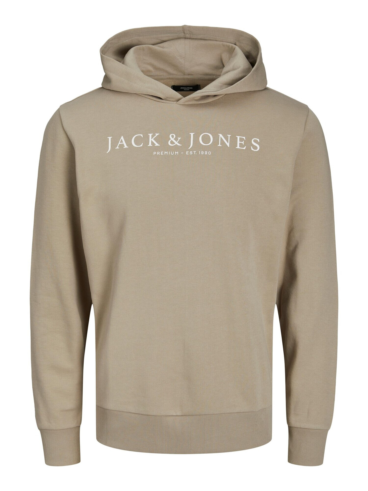 JACK & JONES Μπλούζα φούτερ 'August' μπεζ - Pepit.gr