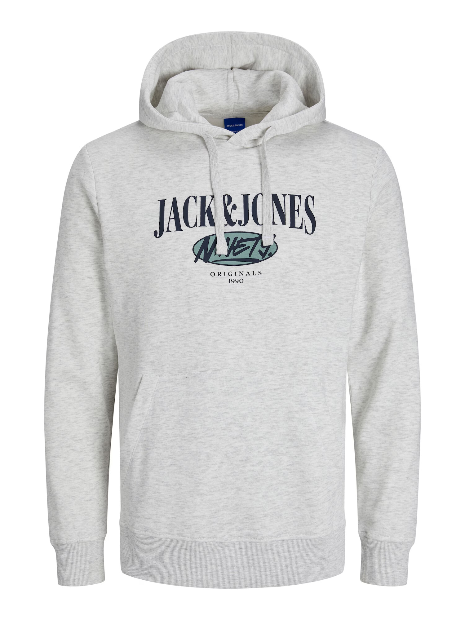 JACK & JONES Μπλούζα φούτερ 'COBIN' σκούρο μπλε / ανοικτό γκρι / πράσινο - Pepit.gr