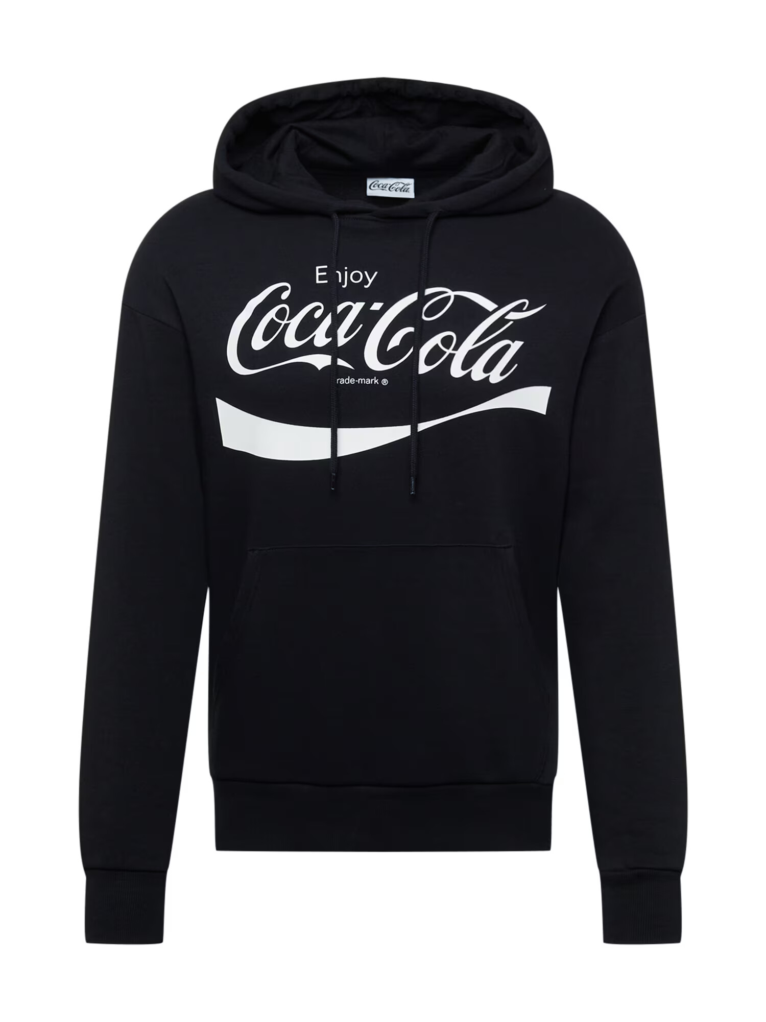 JACK & JONES Μπλούζα φούτερ 'COCA COLA' μαύρο / λευκό - Pepit.gr