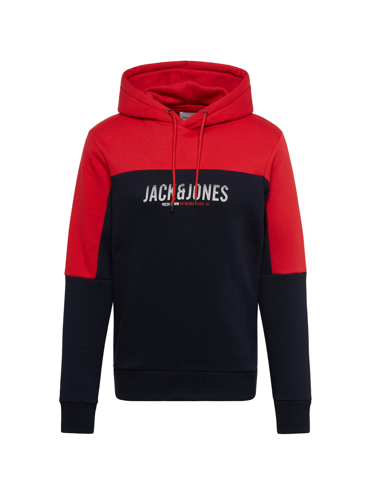 JACK & JONES Μπλούζα φούτερ 'Dan' ναυτικό μπλε / κόκκινο / λευκό - Pepit.gr