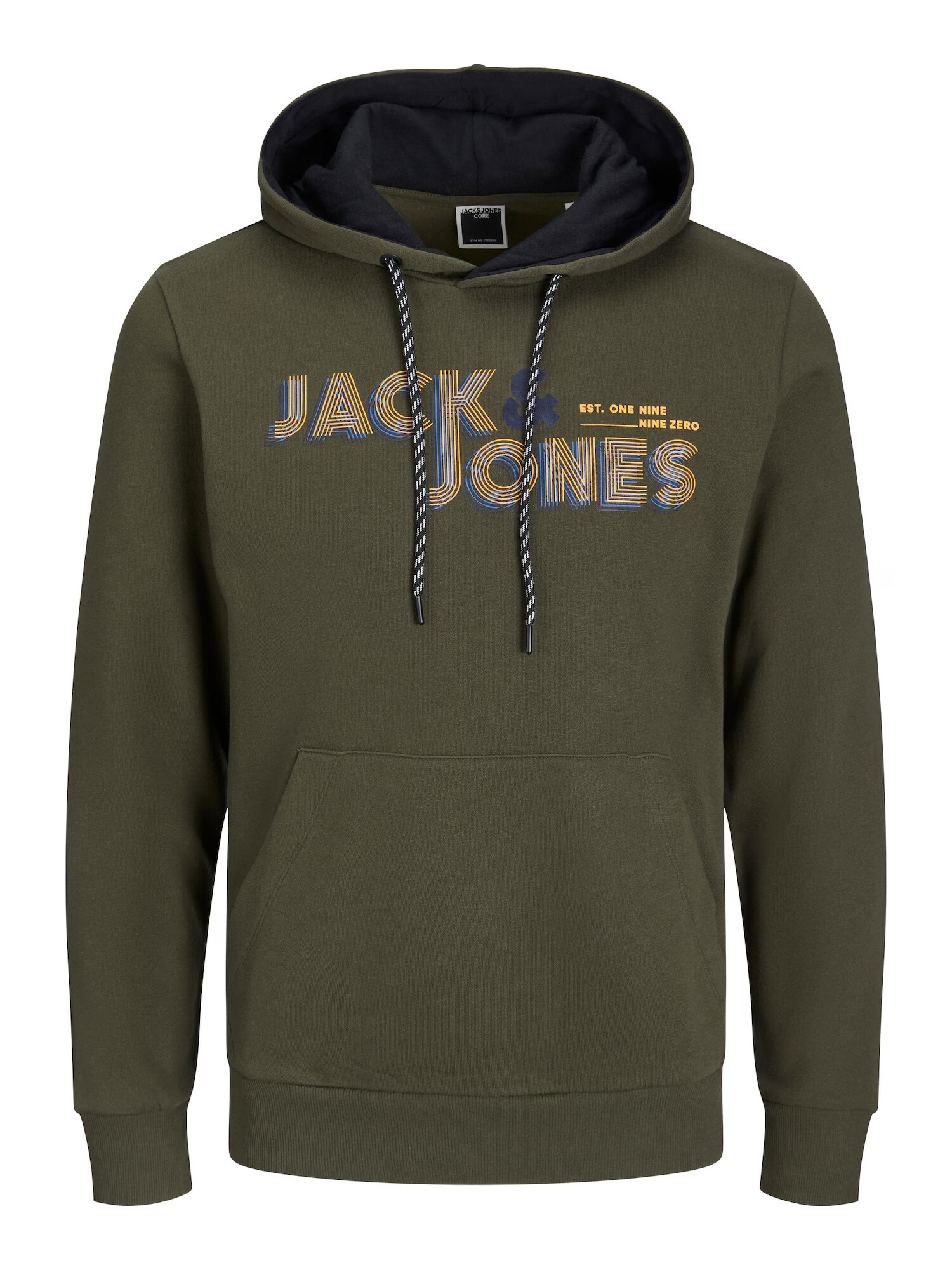 JACK & JONES Μπλούζα φούτερ 'Friday' μπλε μαρέν / χακί / πορτοκαλί / λευκό - Pepit.gr