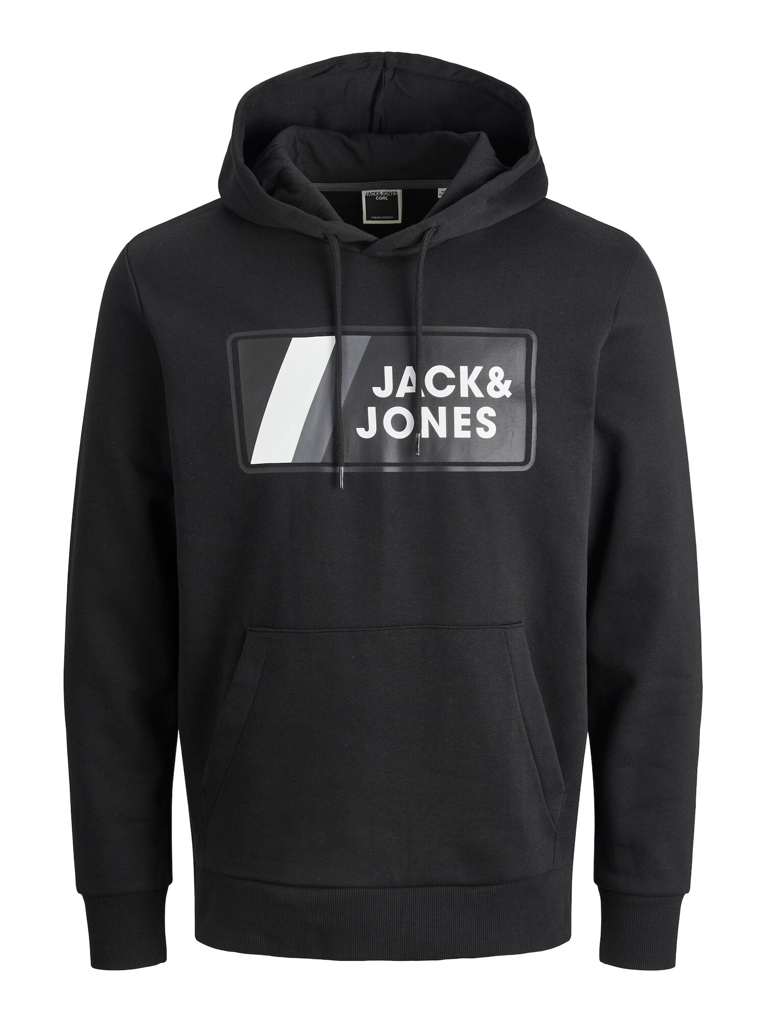 JACK & JONES Μπλούζα φούτερ γκρι / μαύρο / λευκό - Pepit.gr