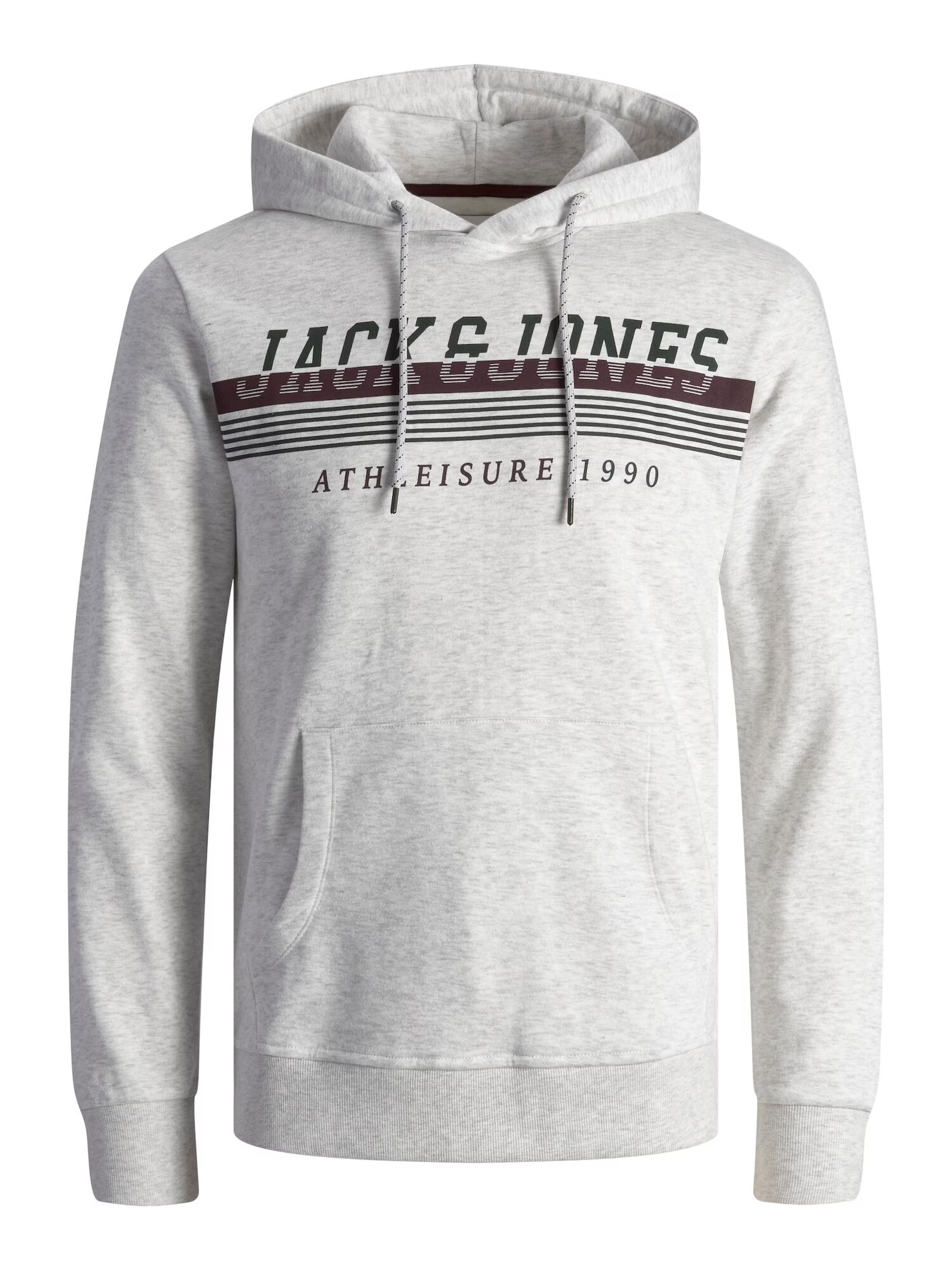 JACK & JONES Μπλούζα φούτερ 'IRON' καφέ σκουριάς / μαύρο / λευκό μελανζέ - Pepit.gr