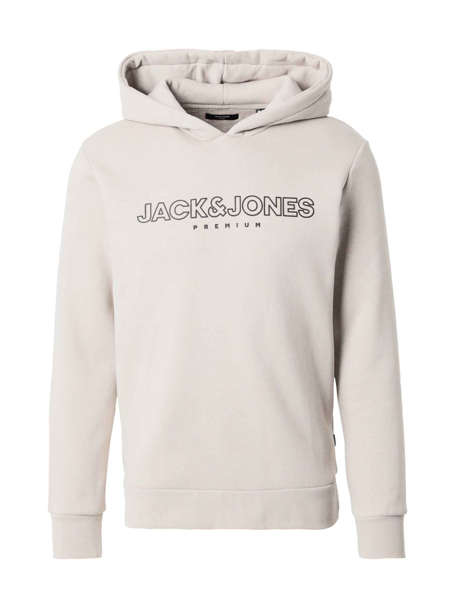 JACK & JONES Μπλούζα φούτερ 'JASON' σκούρο μπεζ / μαύρο - Pepit.gr