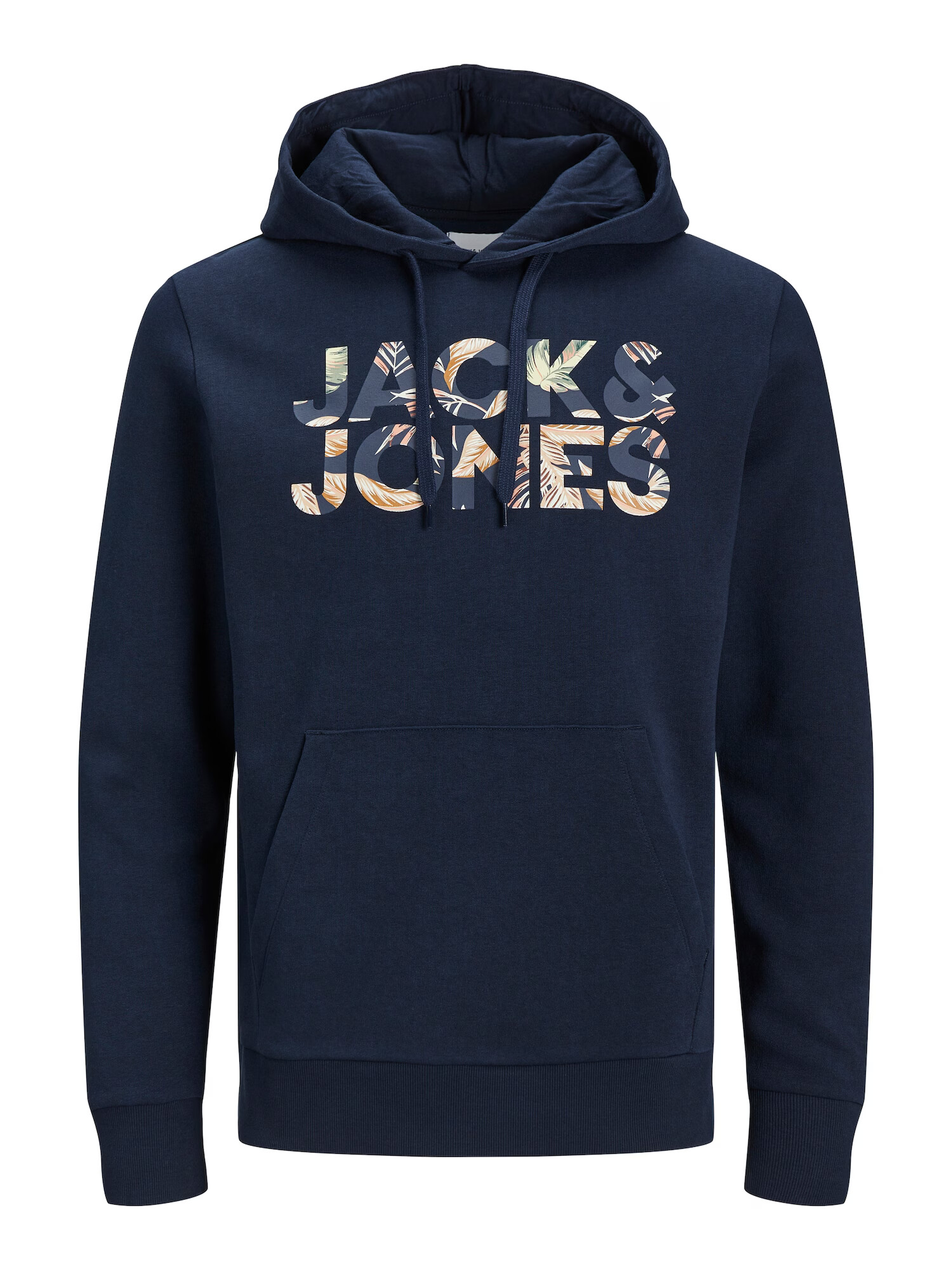 JACK & JONES Μπλούζα φούτερ 'Jeff' ναυτικό μπλε / πράσινο / βερικοκί / λευκό - Pepit.gr