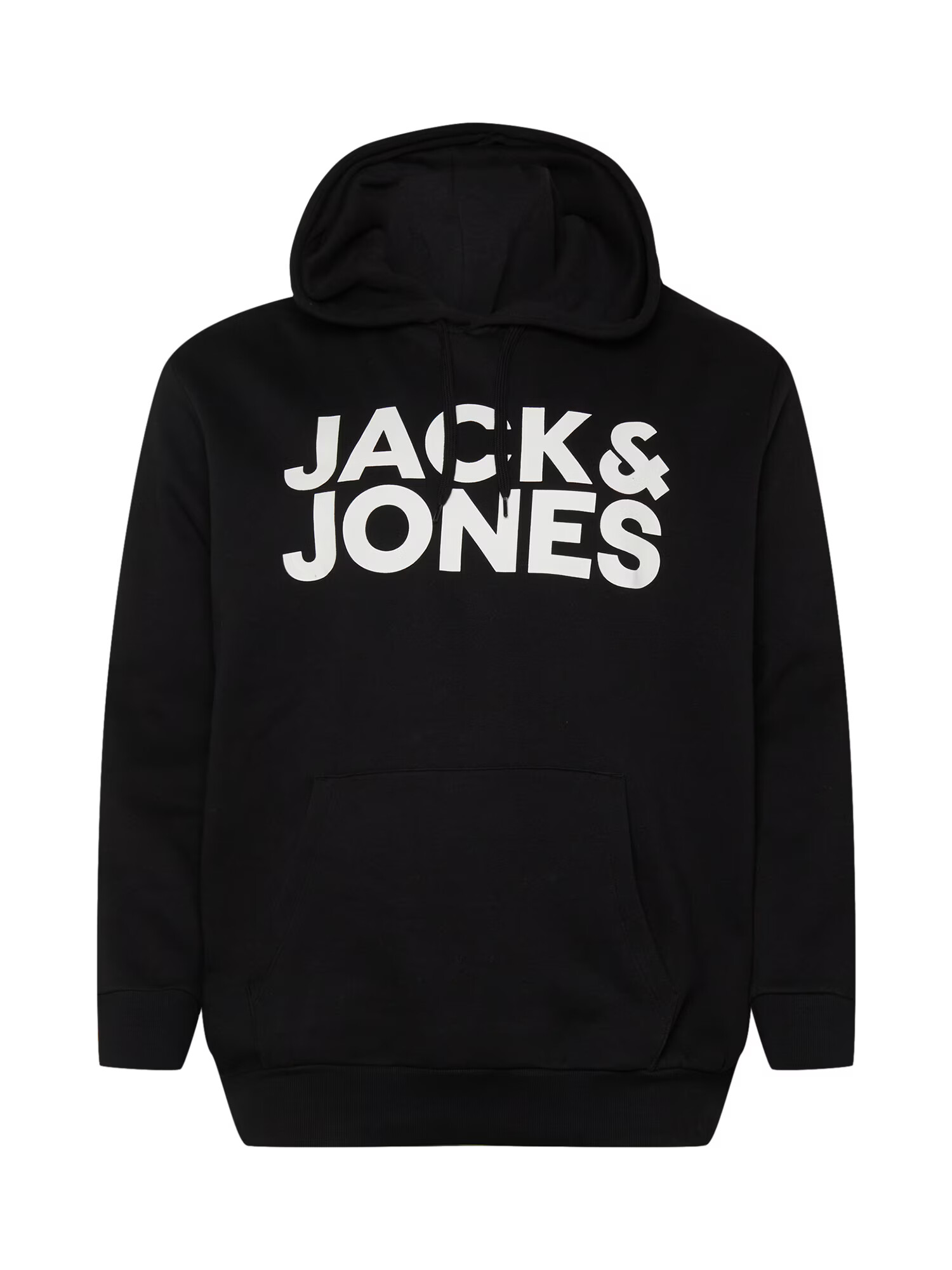 Jack & Jones Plus Μπλούζα φούτερ 'Ecorp' μαύρο / λευκό - Pepit.gr